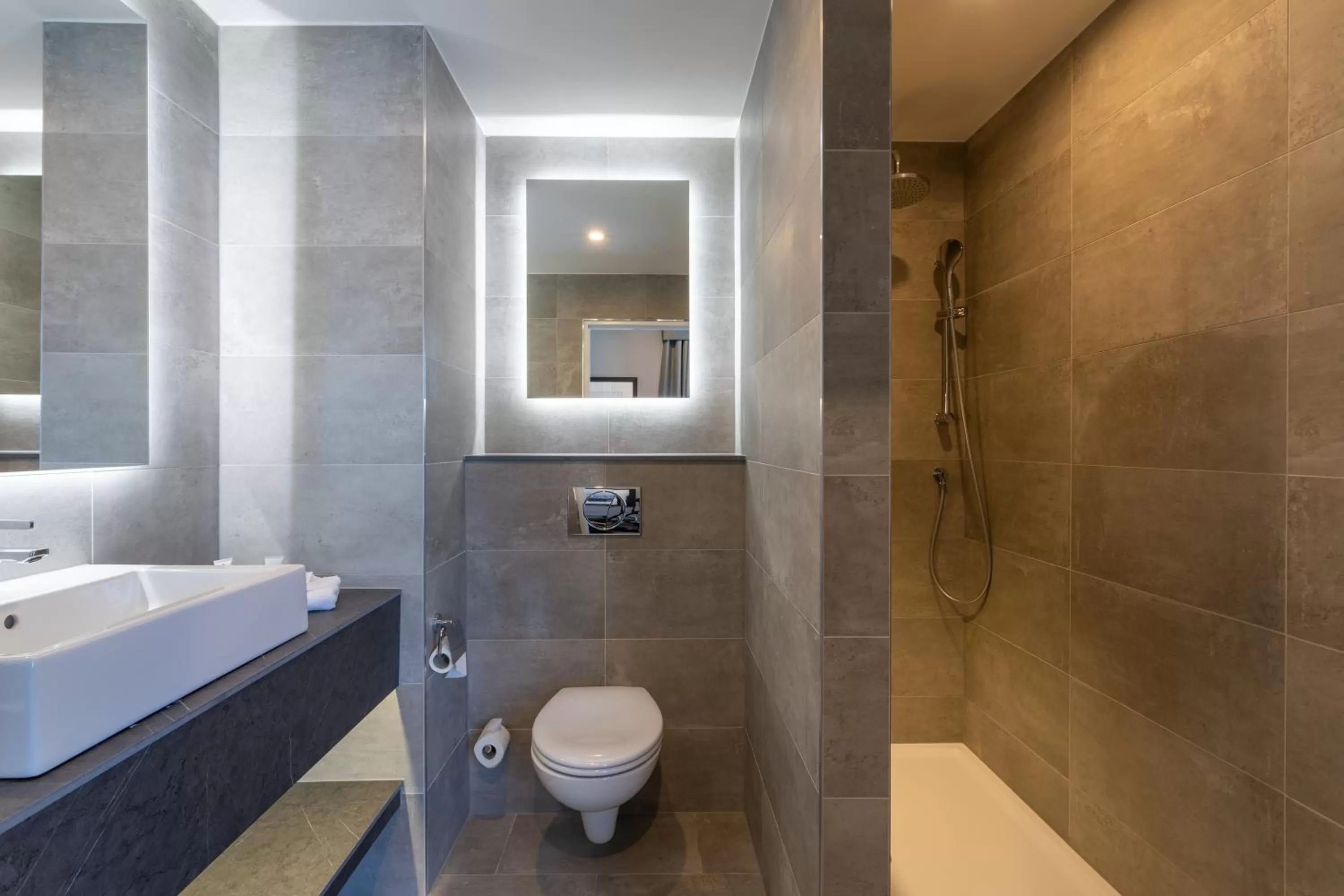 Shower in Clybaun Hotel