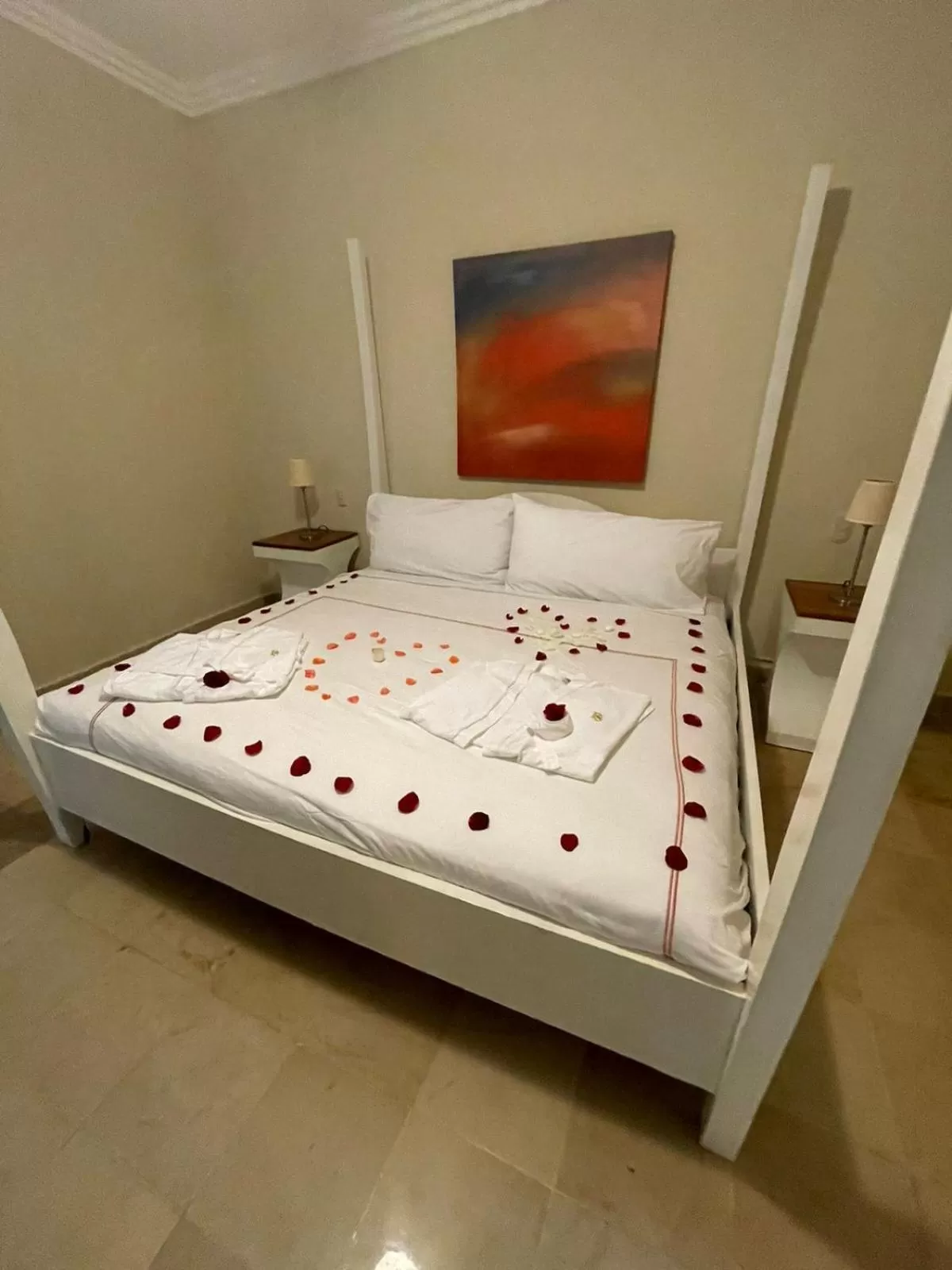 Bed in Beach Front TGR Hotels and Resorts