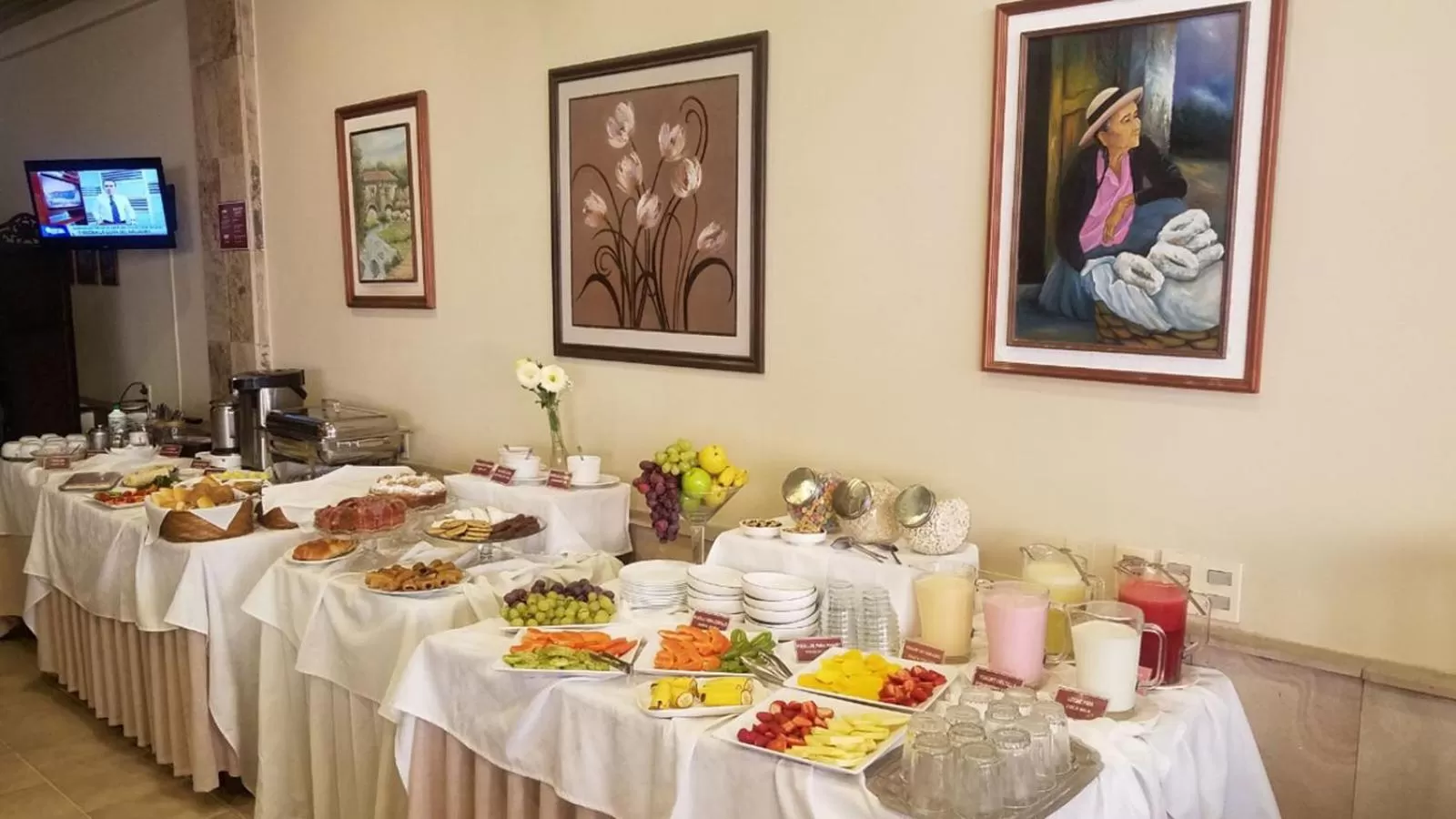 Buffet breakfast in Hotel Carmen