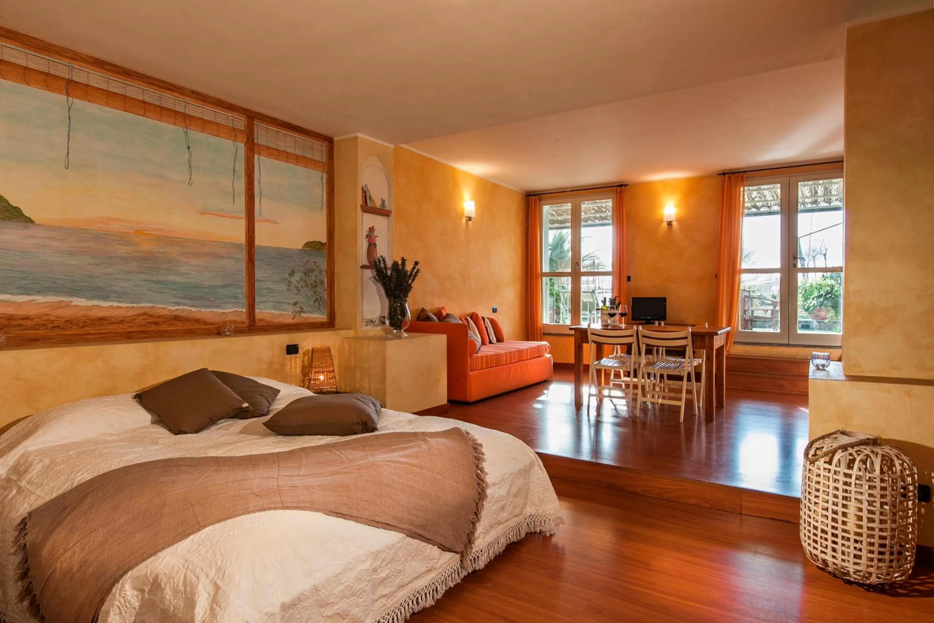 Patio, Bed in Residenza Santa Cecilia