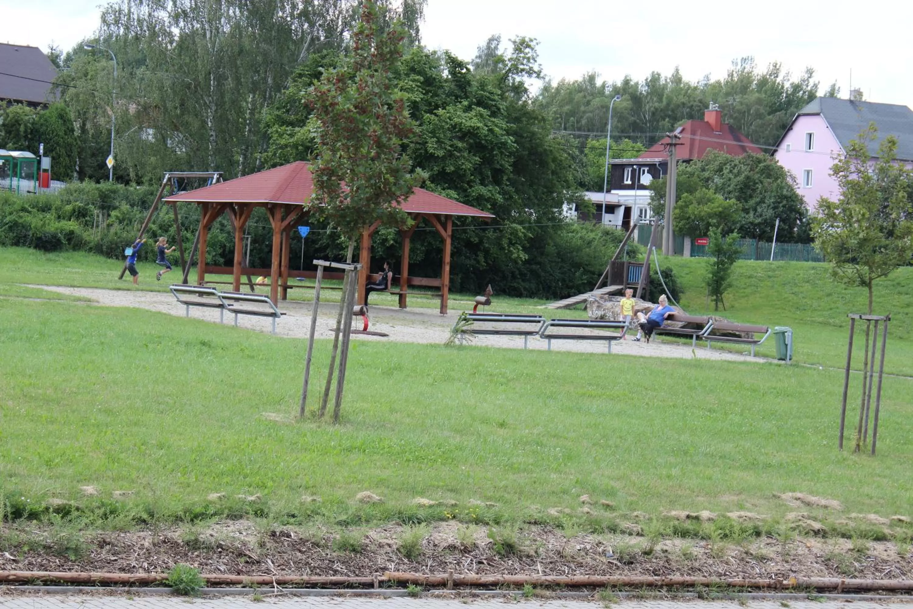 Children play ground in Pension Lukas