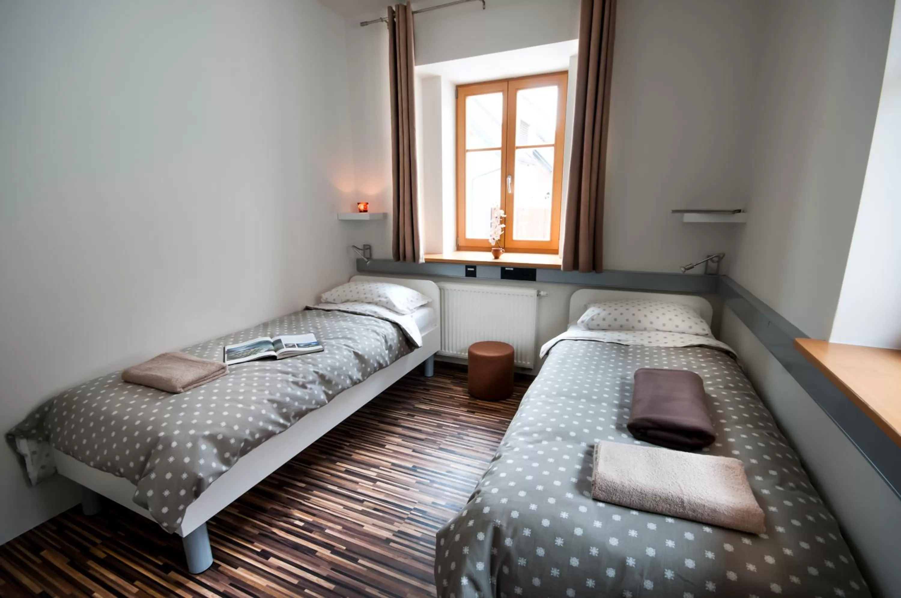 Bed in CUBE central rooms for 2