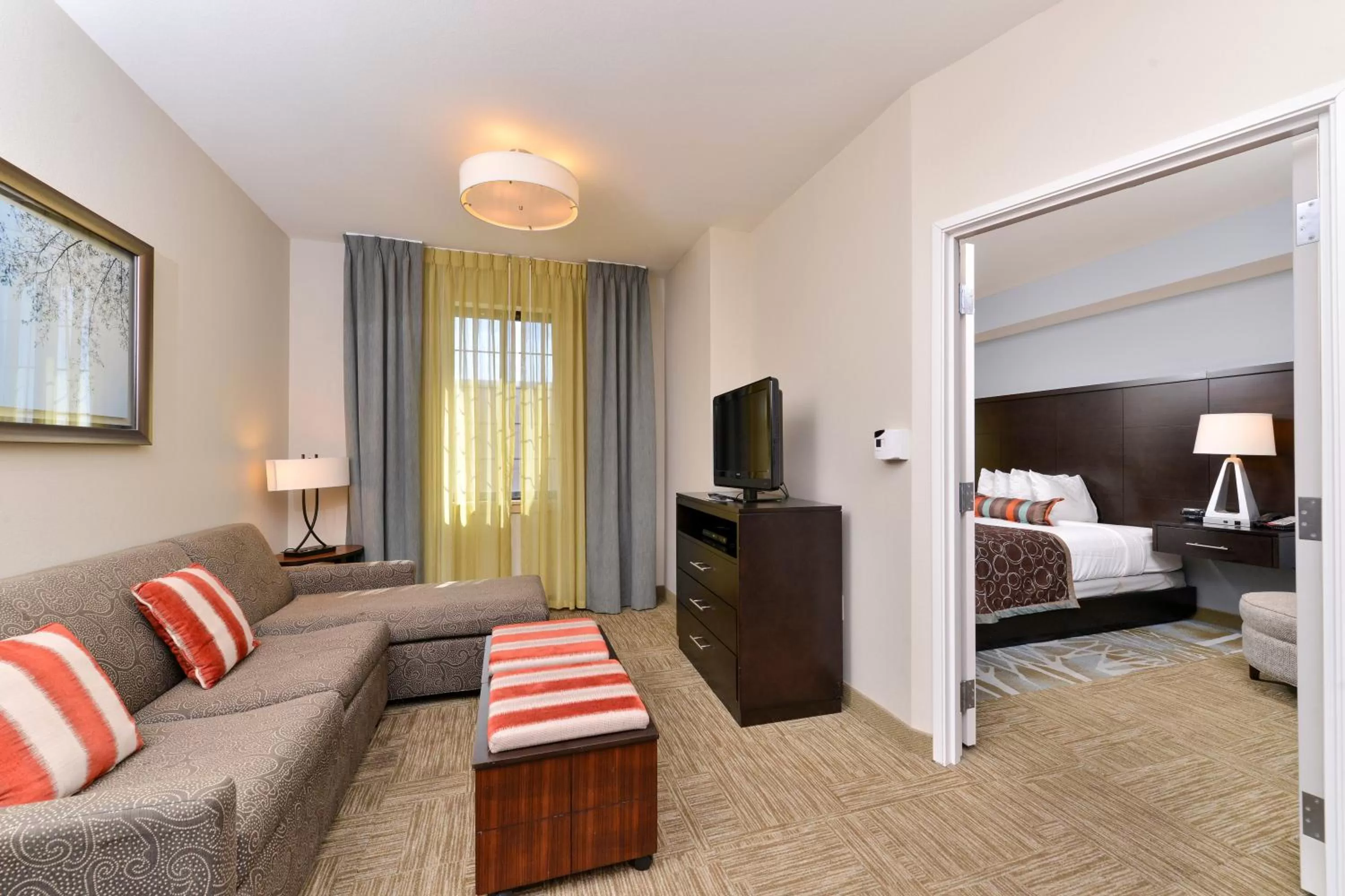 Bedroom, Bed in Staybridge Suites San Antonio-Stone Oak by IHG