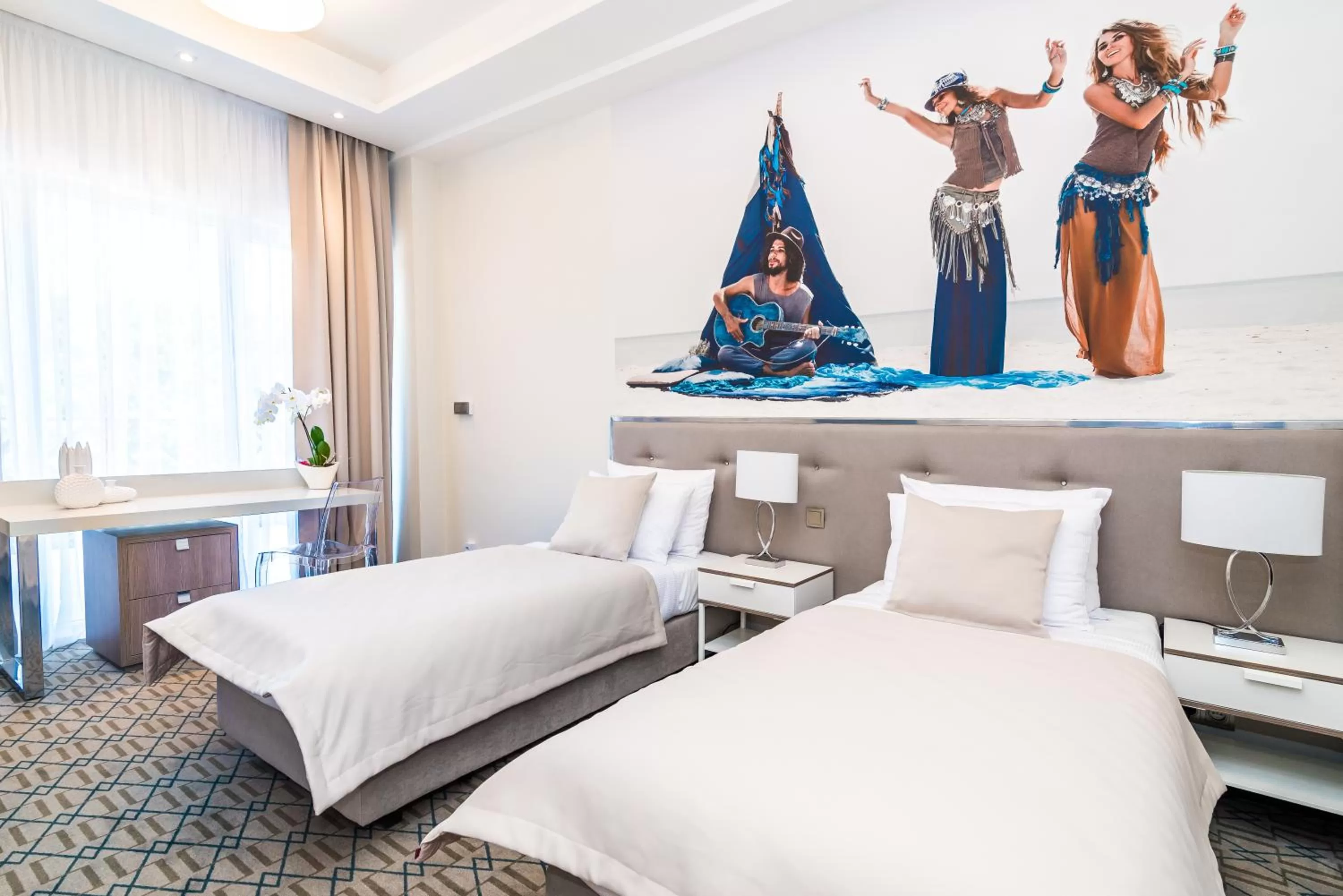 Bedroom, Bed in Hotel Atelia