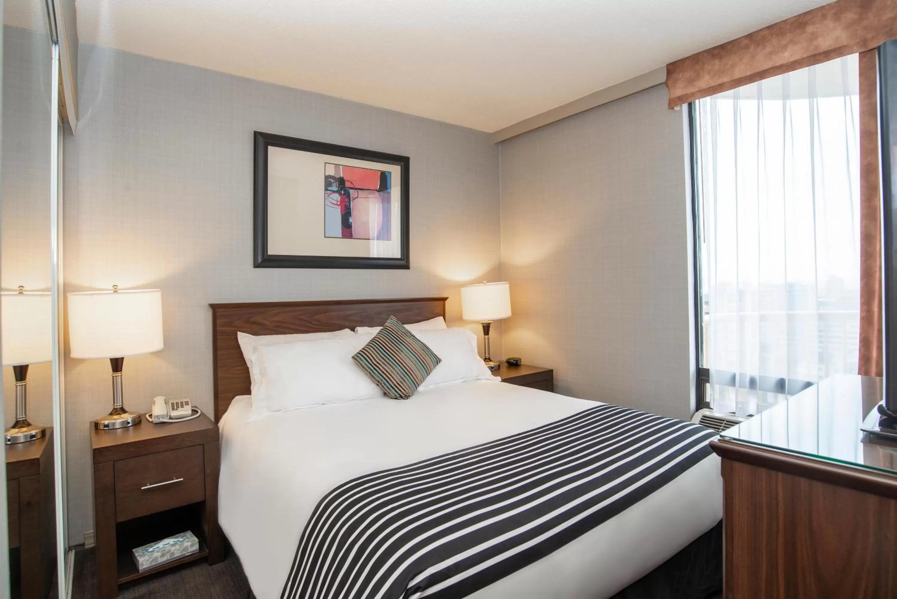 Queen Suite with Ocean View in Sandman Suites Vancouver on Davie