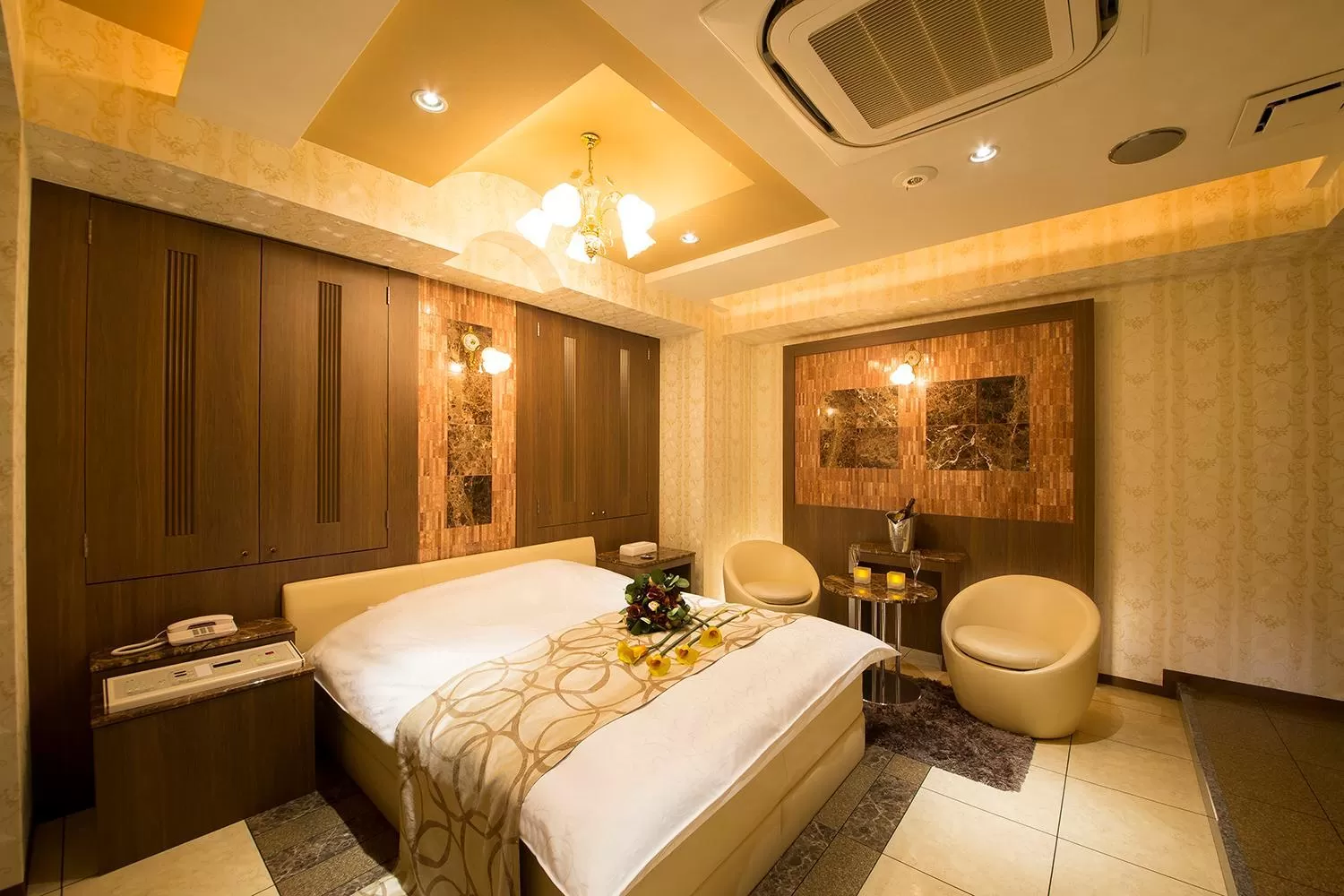 Living room, Bed in Lucky Sun