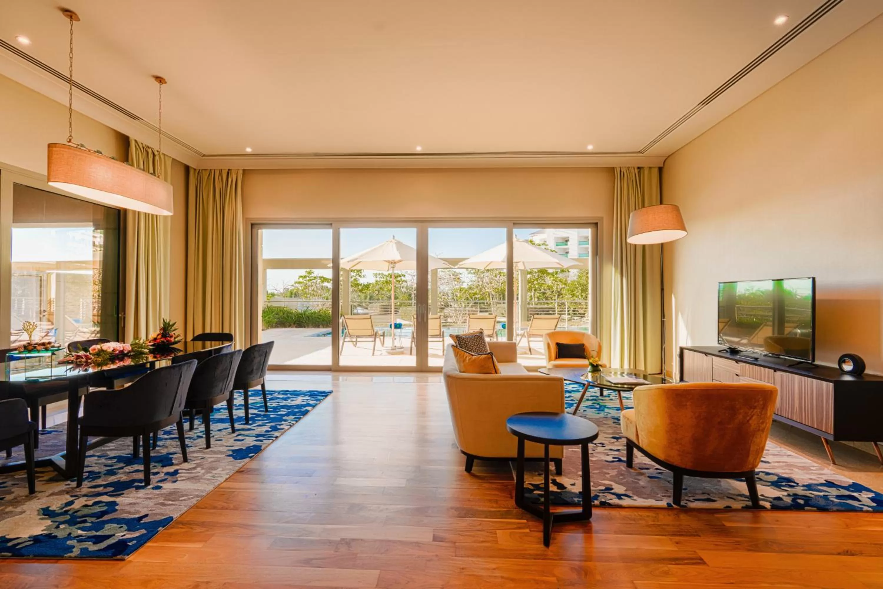 Communal lounge/ TV room in Rixos The Palm Luxury Suite Collection - Ultra All Inclusive