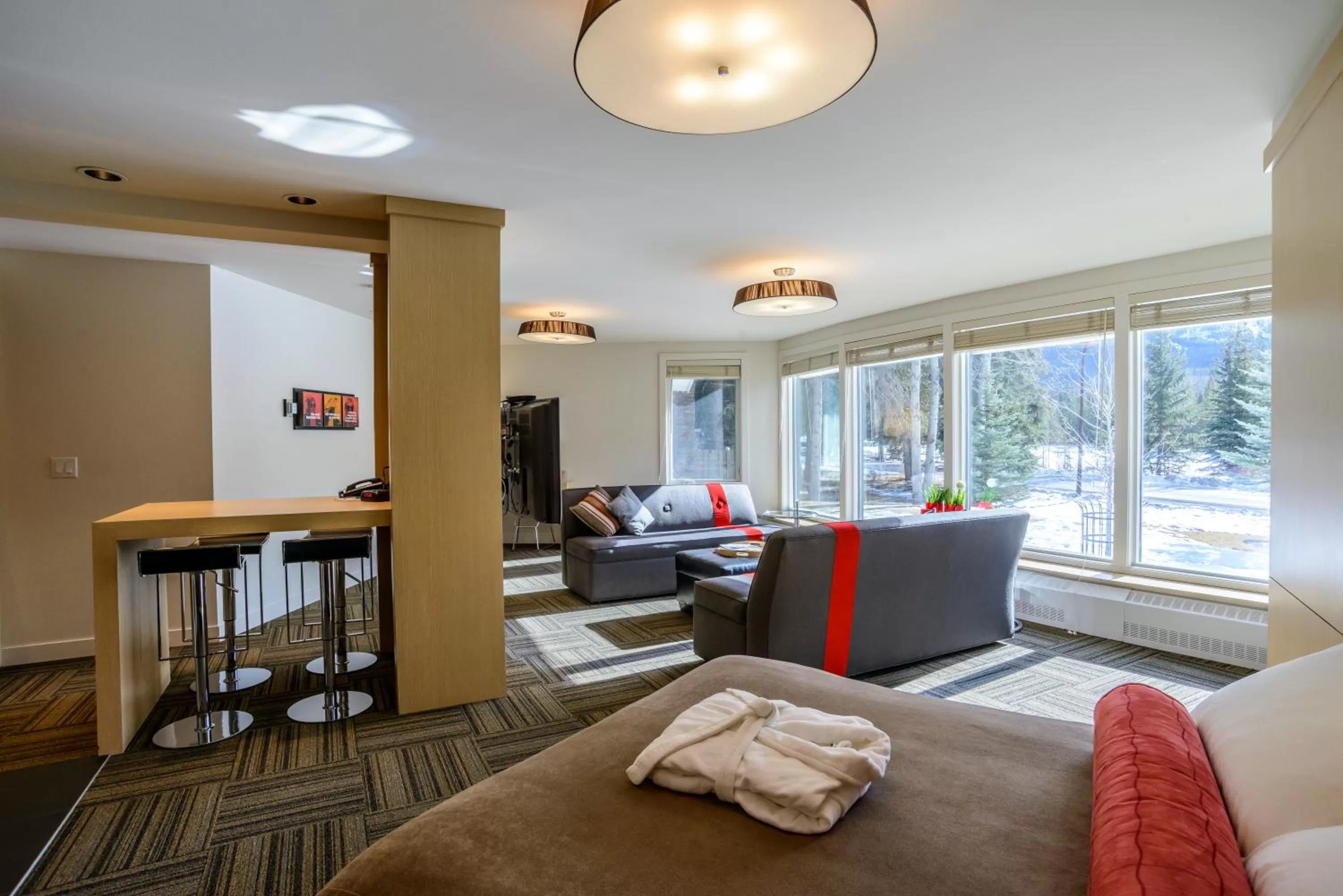 Living room in Bow View Lodge