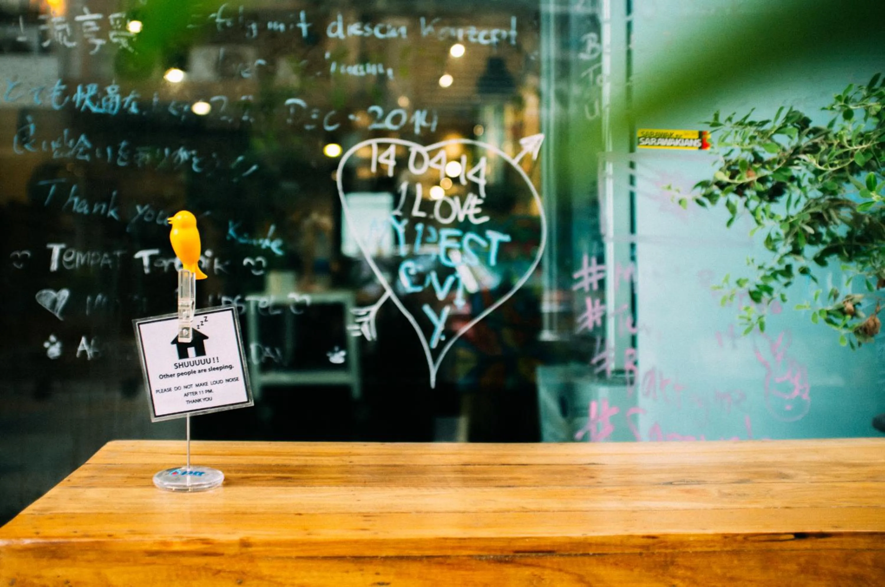 Garden in Monomer Hostel Bangkok