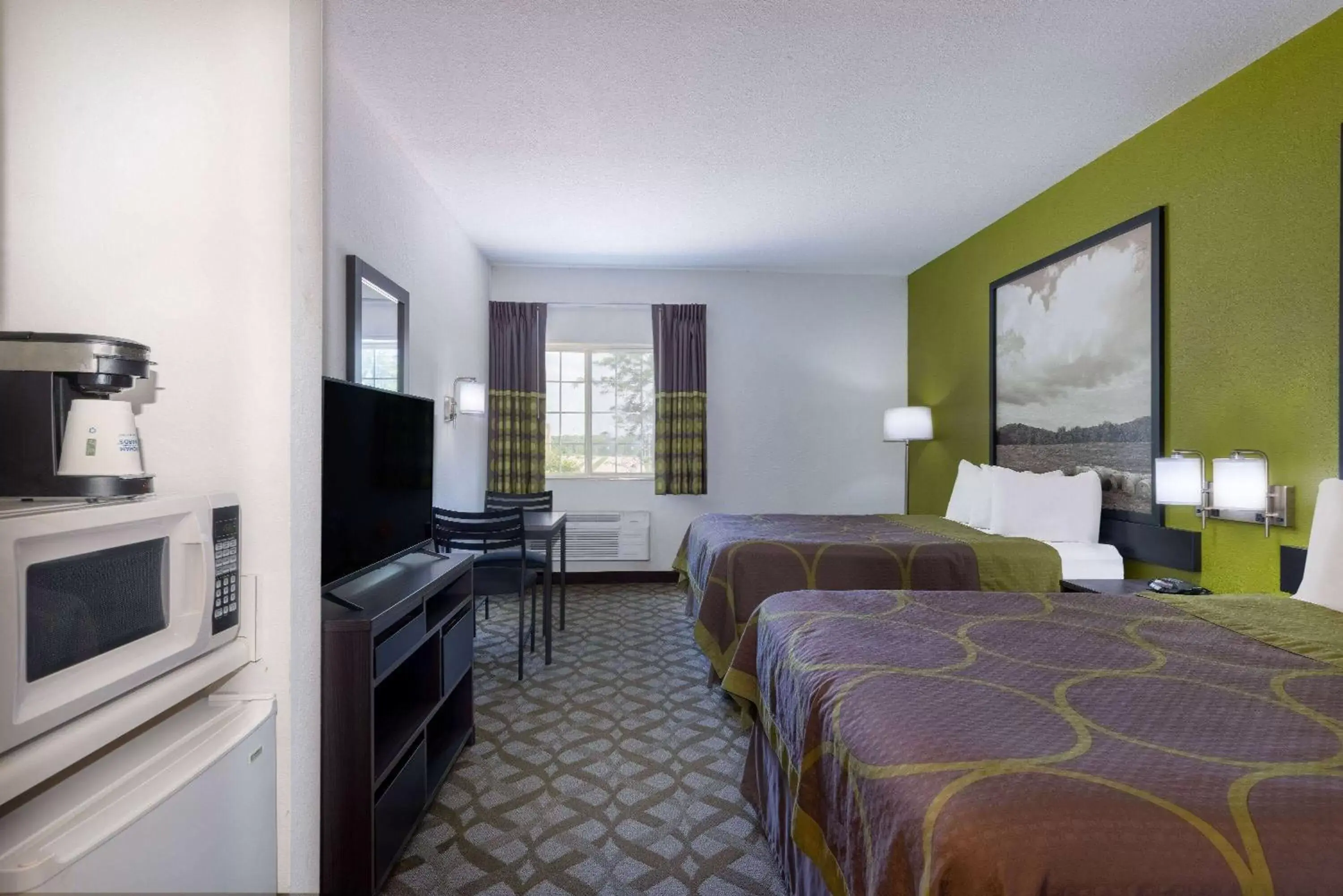 Queen Room with Two Queen Beds - Non-Smoking in Super 8 by Wyndham De Soto Queen Room with Two Queen Beds - Non-Smoking in Super 8 by Wyndham De Soto