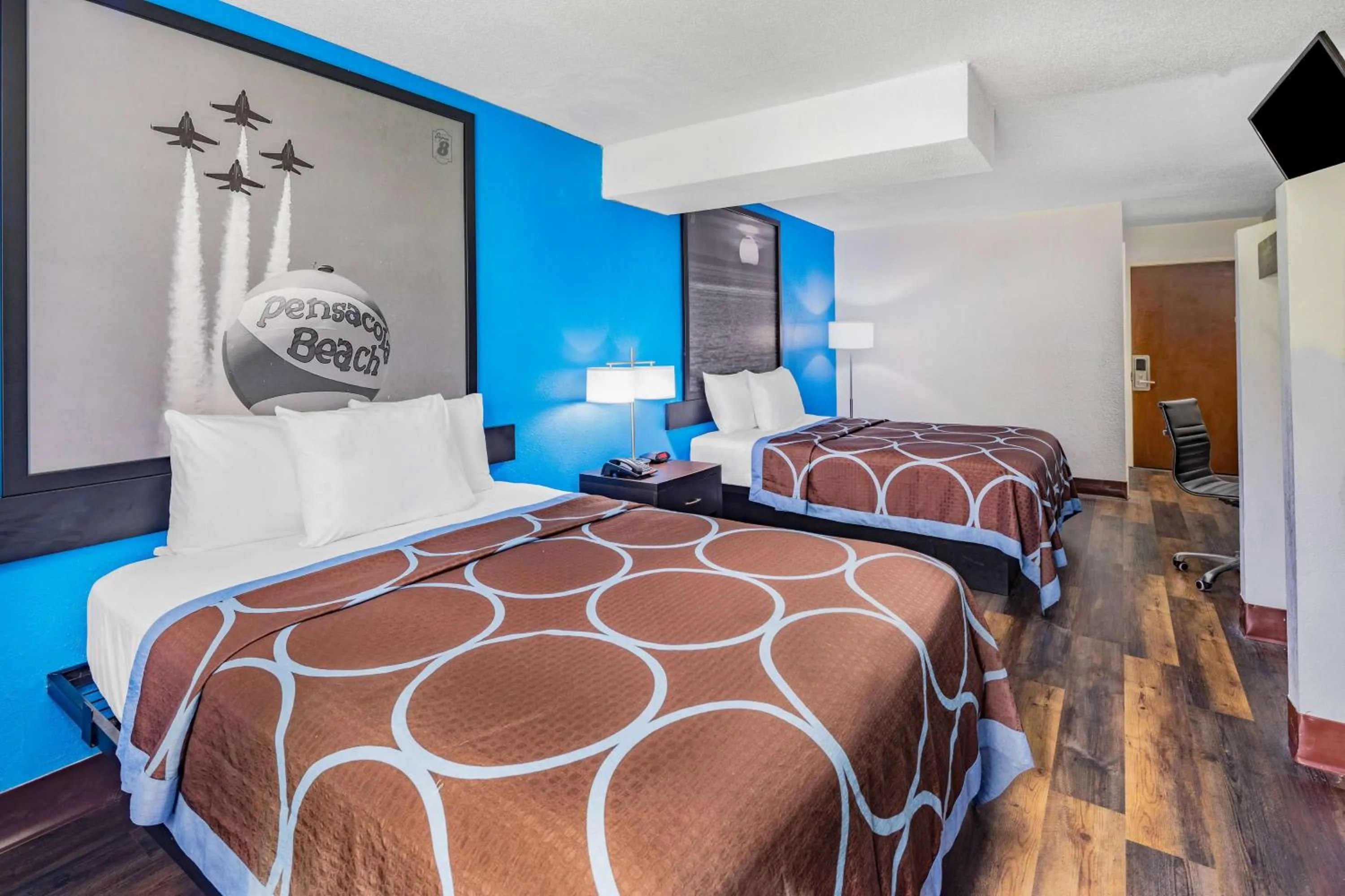 Bed in Super 8 by Wyndham Pensacola