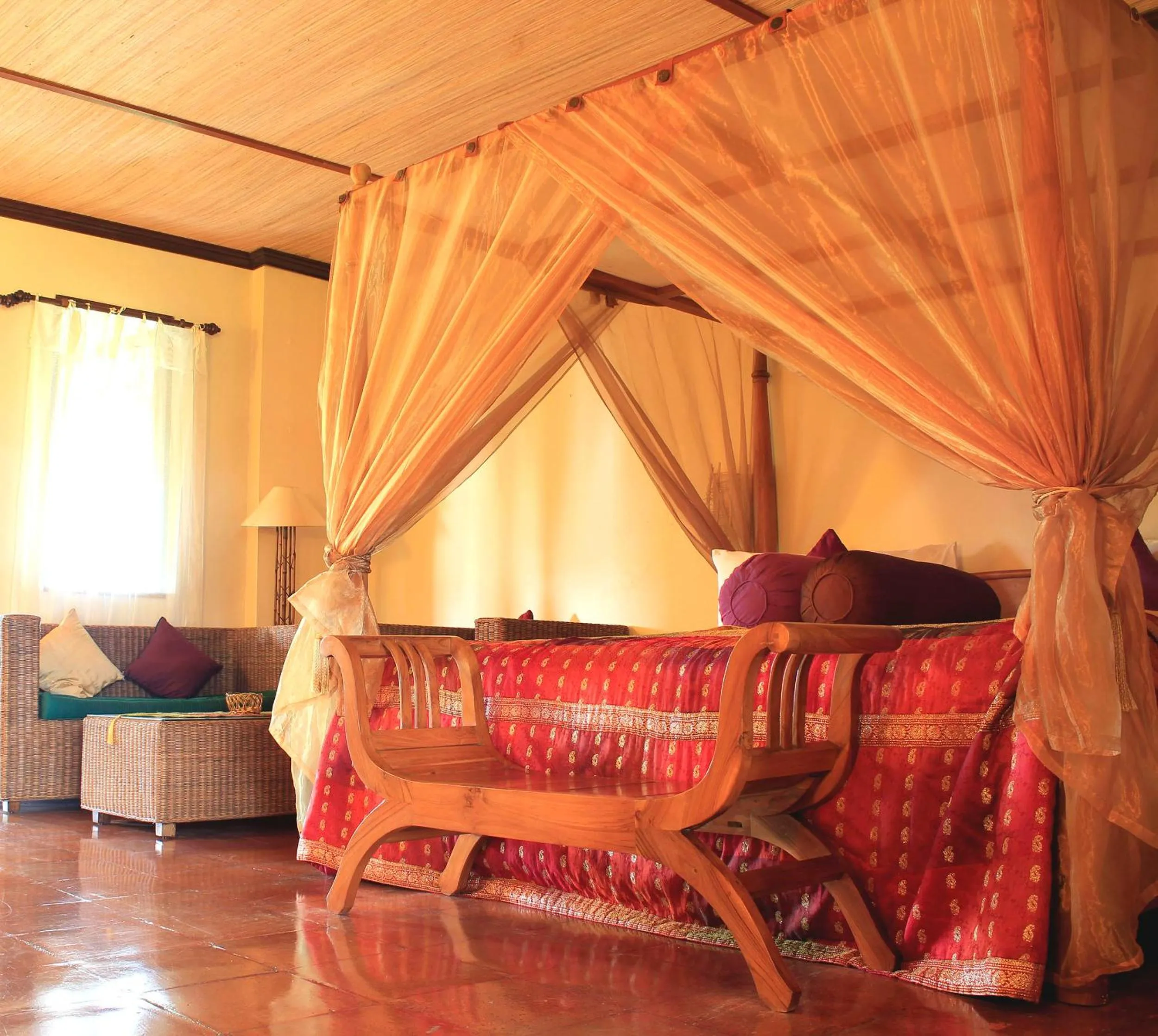 Bed in Junjungan Ubud Hotel and Spa