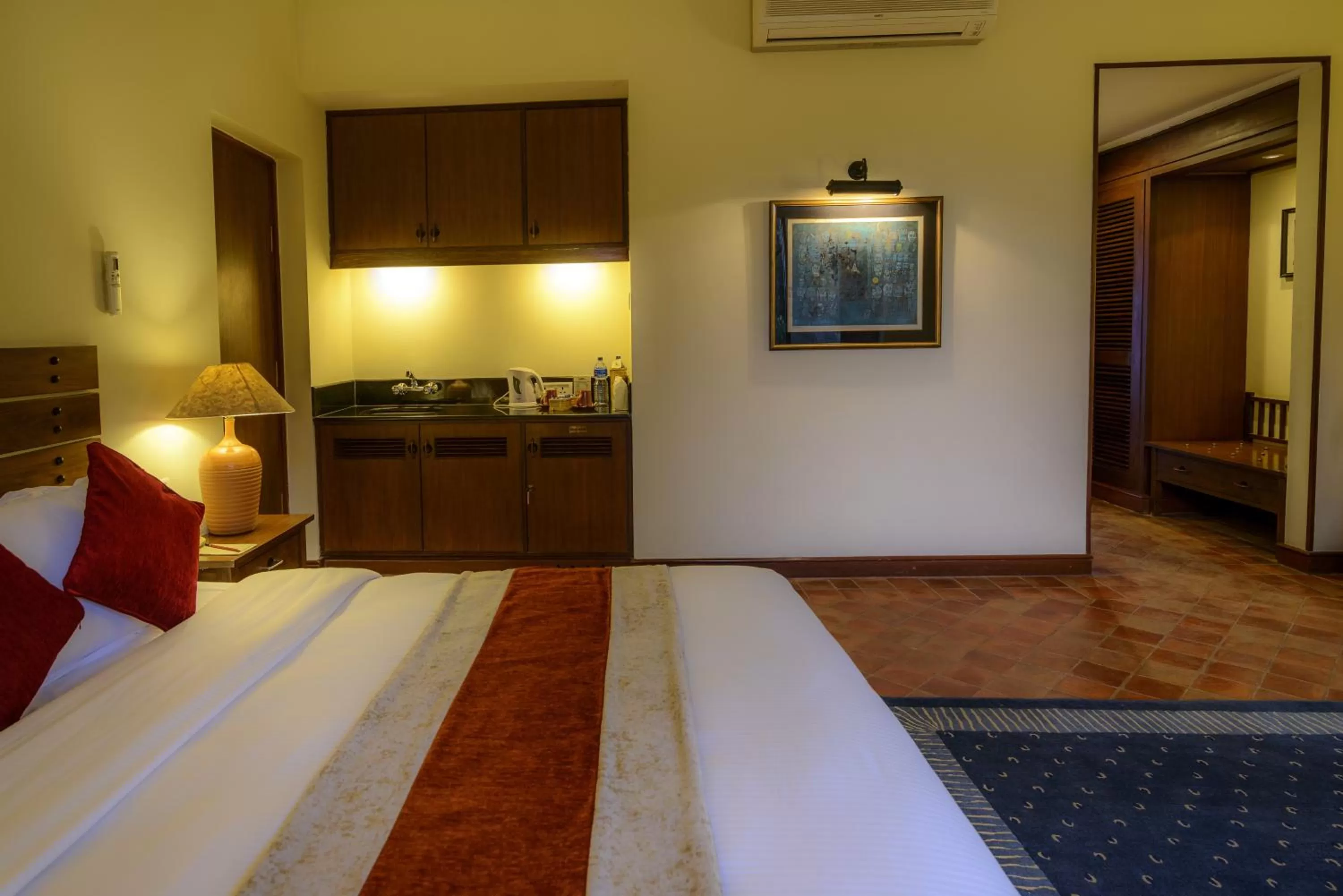 Decorative detail, Bed in Gokarna Forest Resort Kathmandu