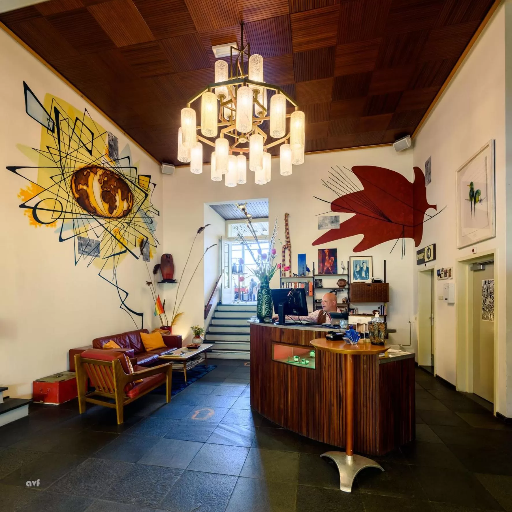 Lobby or reception in Pension Homeland