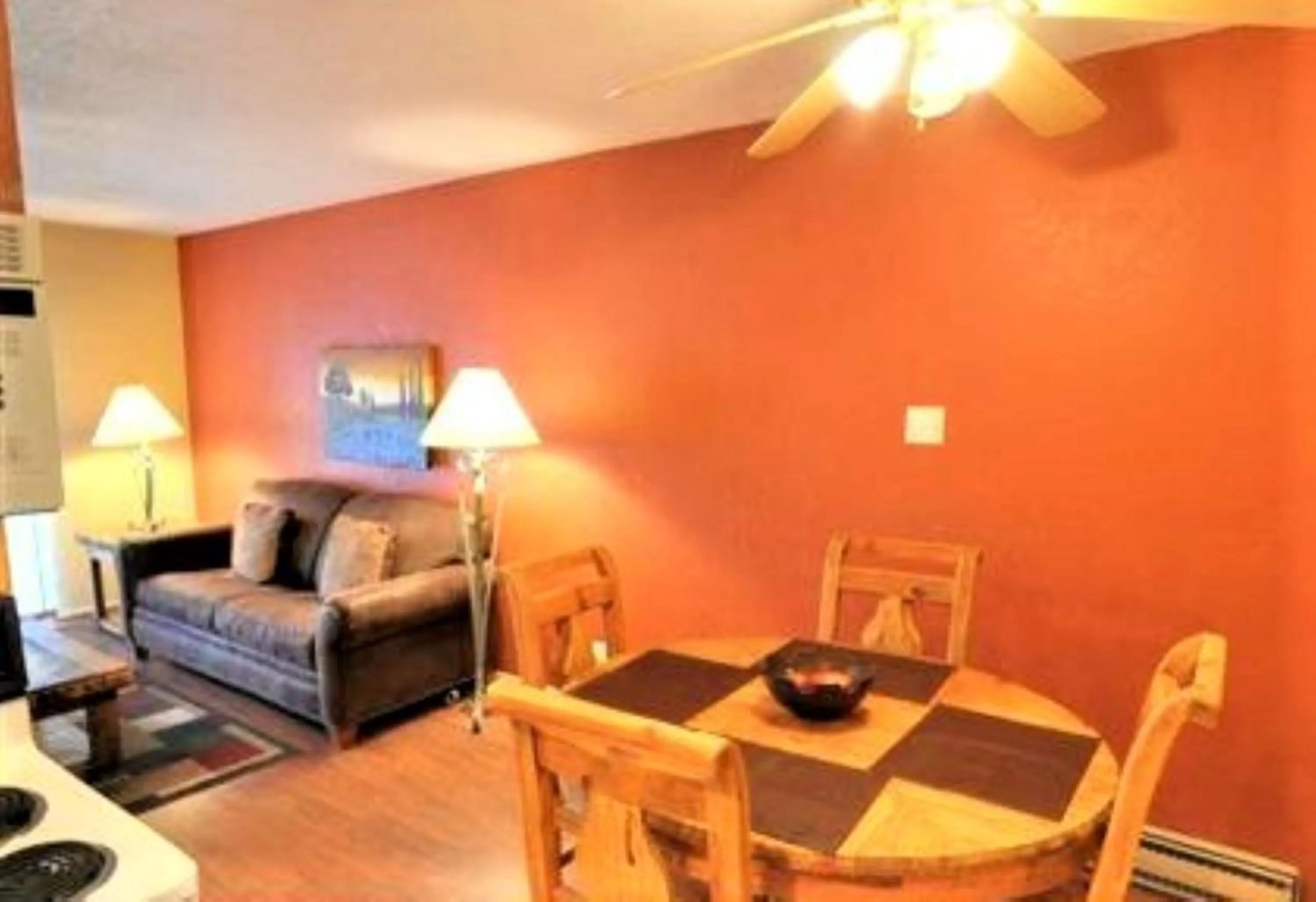 Living room in Pinecliff Village Resort