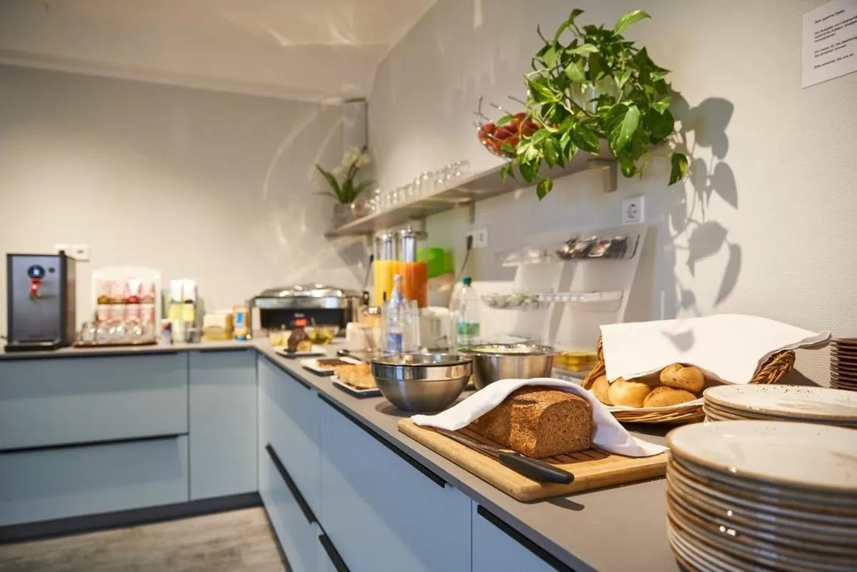 Buffet breakfast, Food in Hotel Anhalt