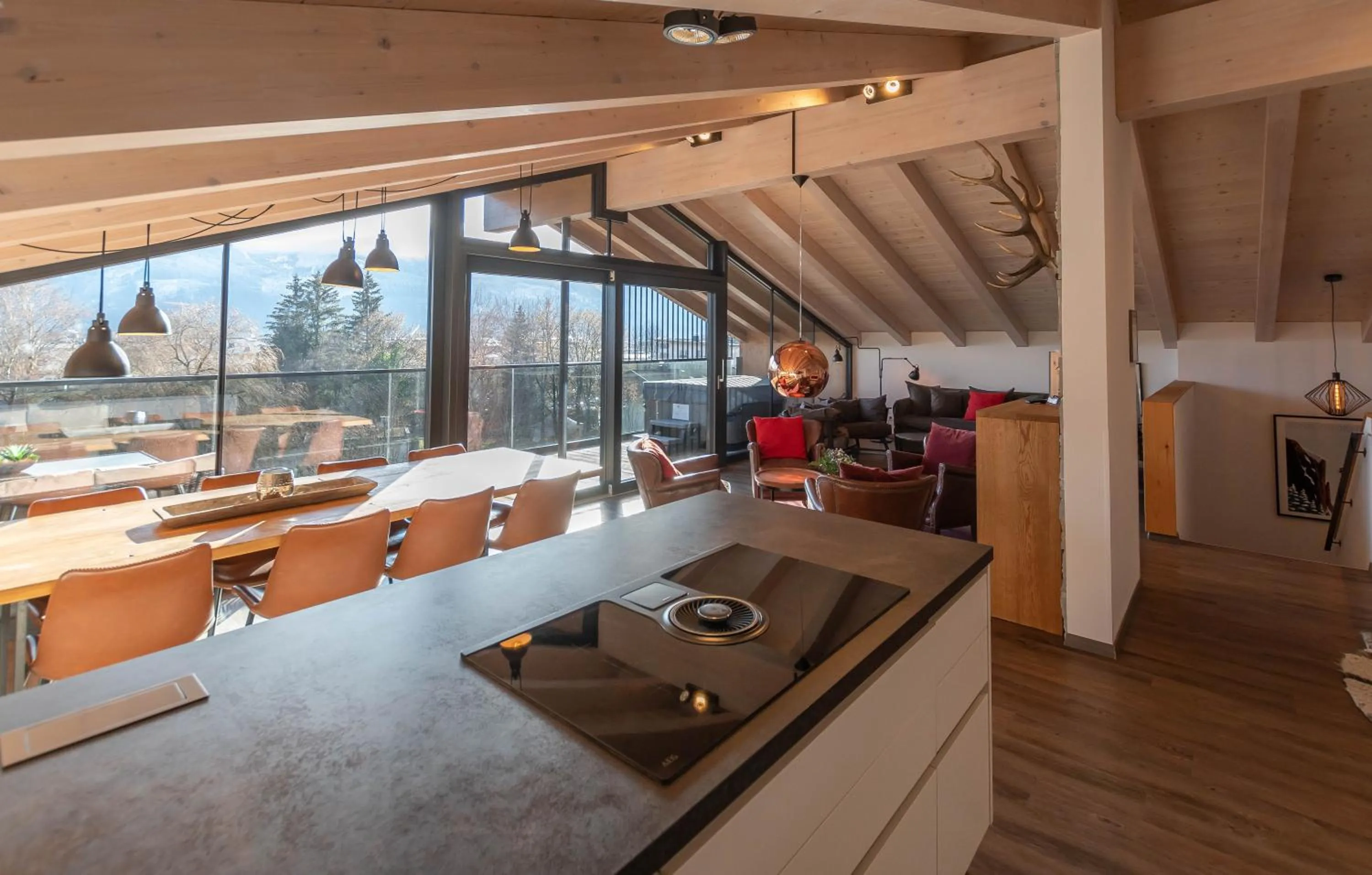 Kitchen or kitchenette in Schönblick Residence - Absolut Alpine Apartments