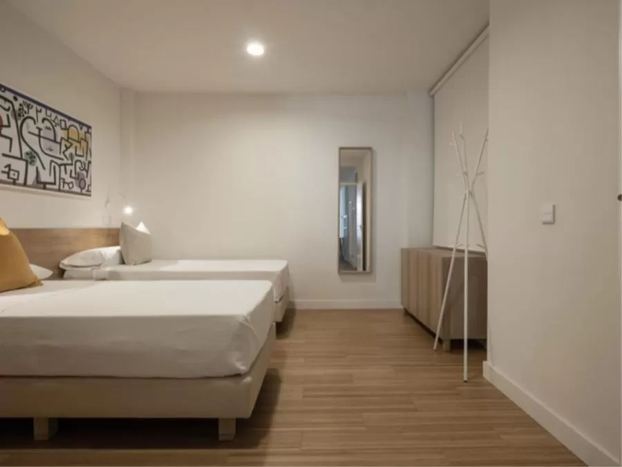 Bed in Mush Room Apartamentos