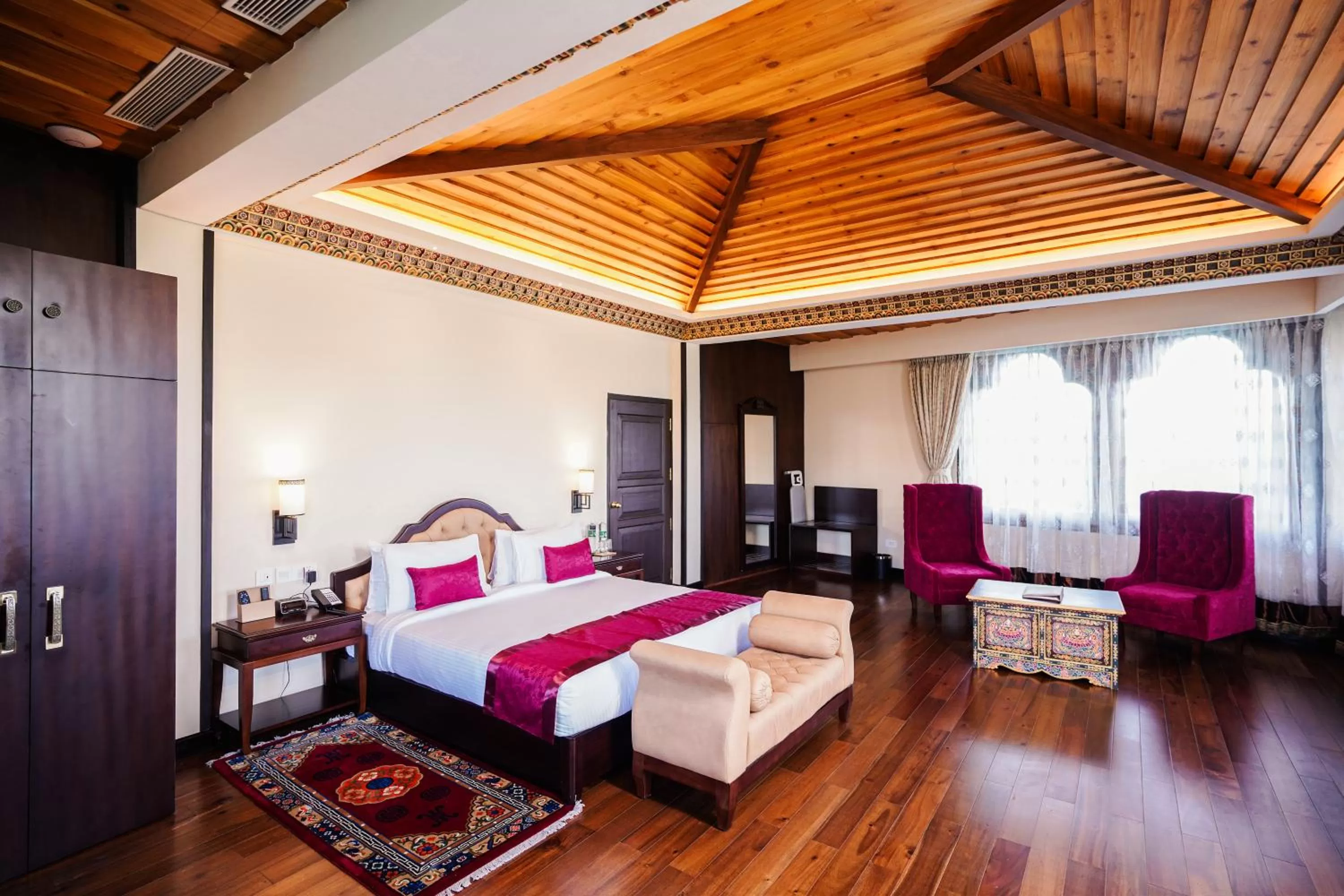 View (from property/room), Bed in Denzong Regency- Luxury Mountain Retreat Spa & Casino