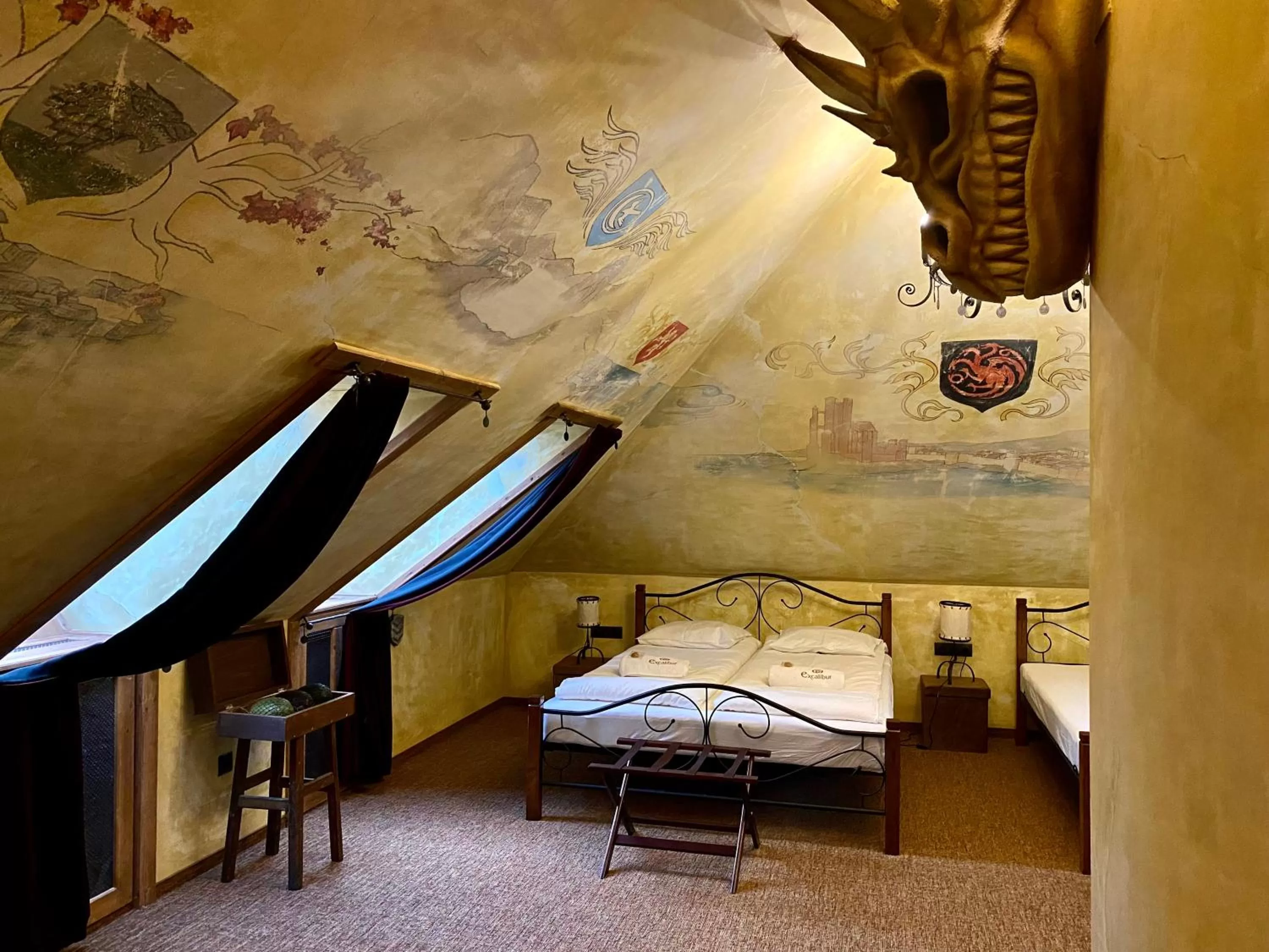 Bed in Excalibur miniHotel