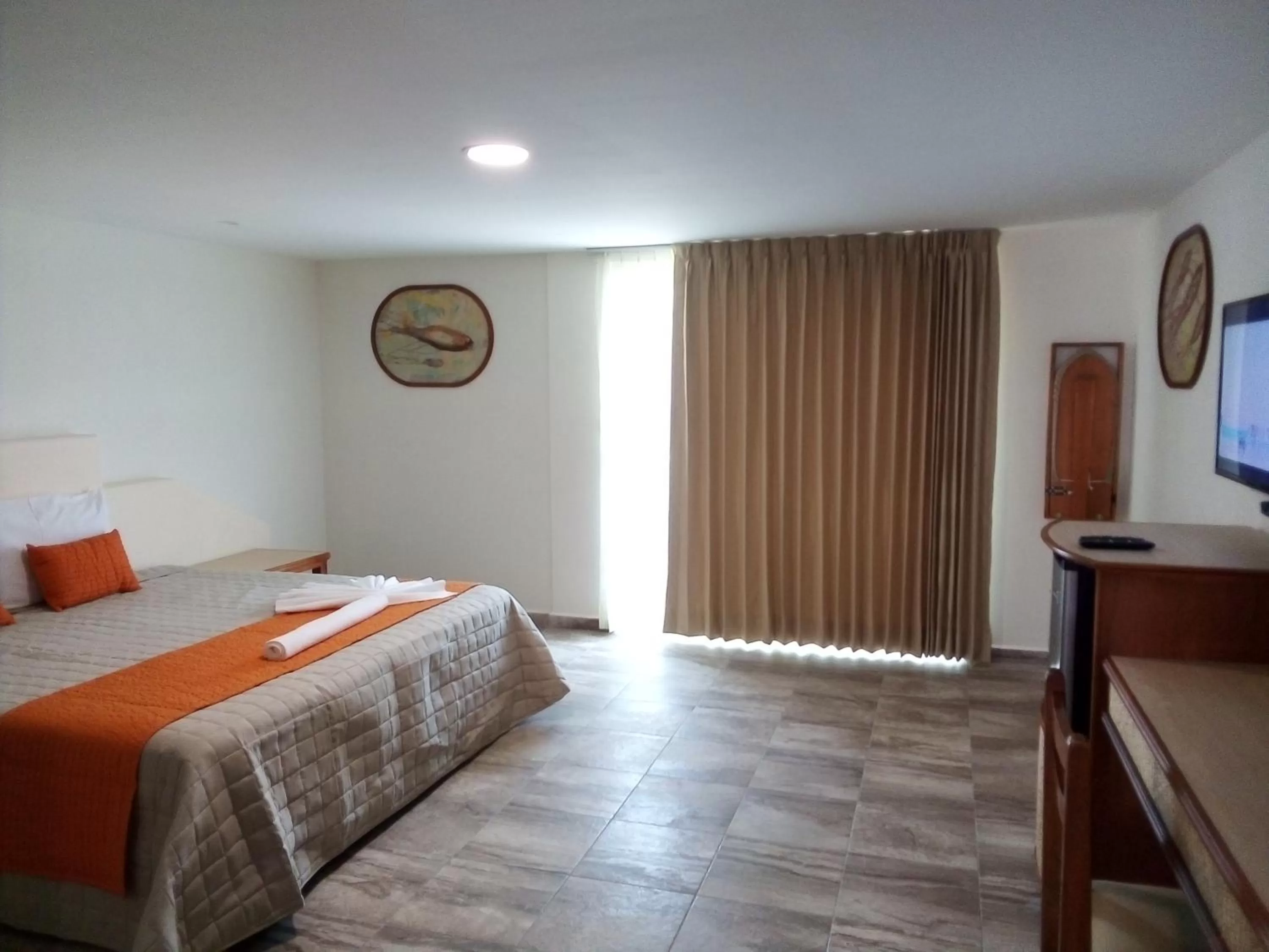 Bed in Hotel Palapa Palace