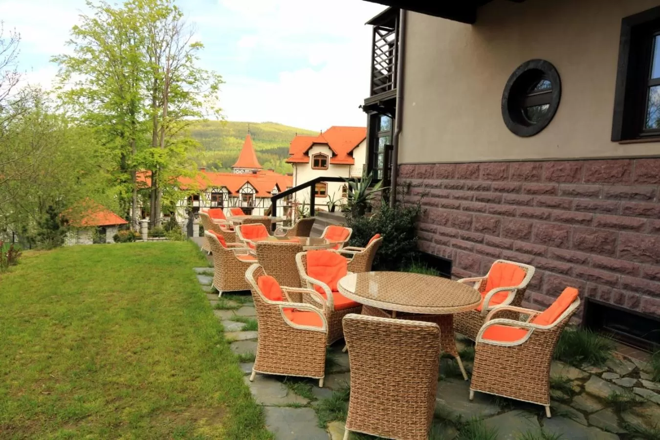 Patio in Boutique Hotel Sudetia - Medical & SPA