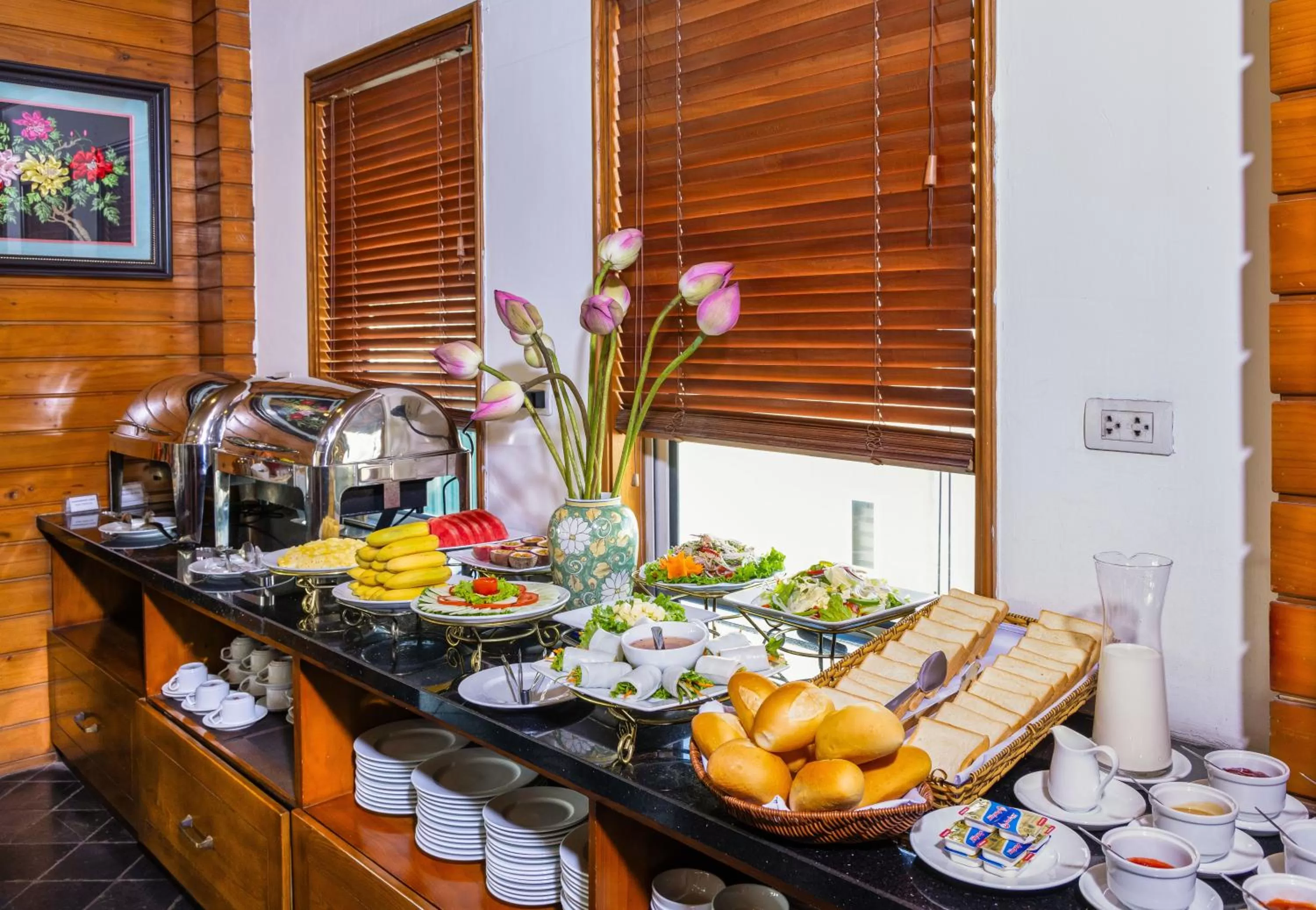 Buffet breakfast in Centre Point Hanoi Hotel