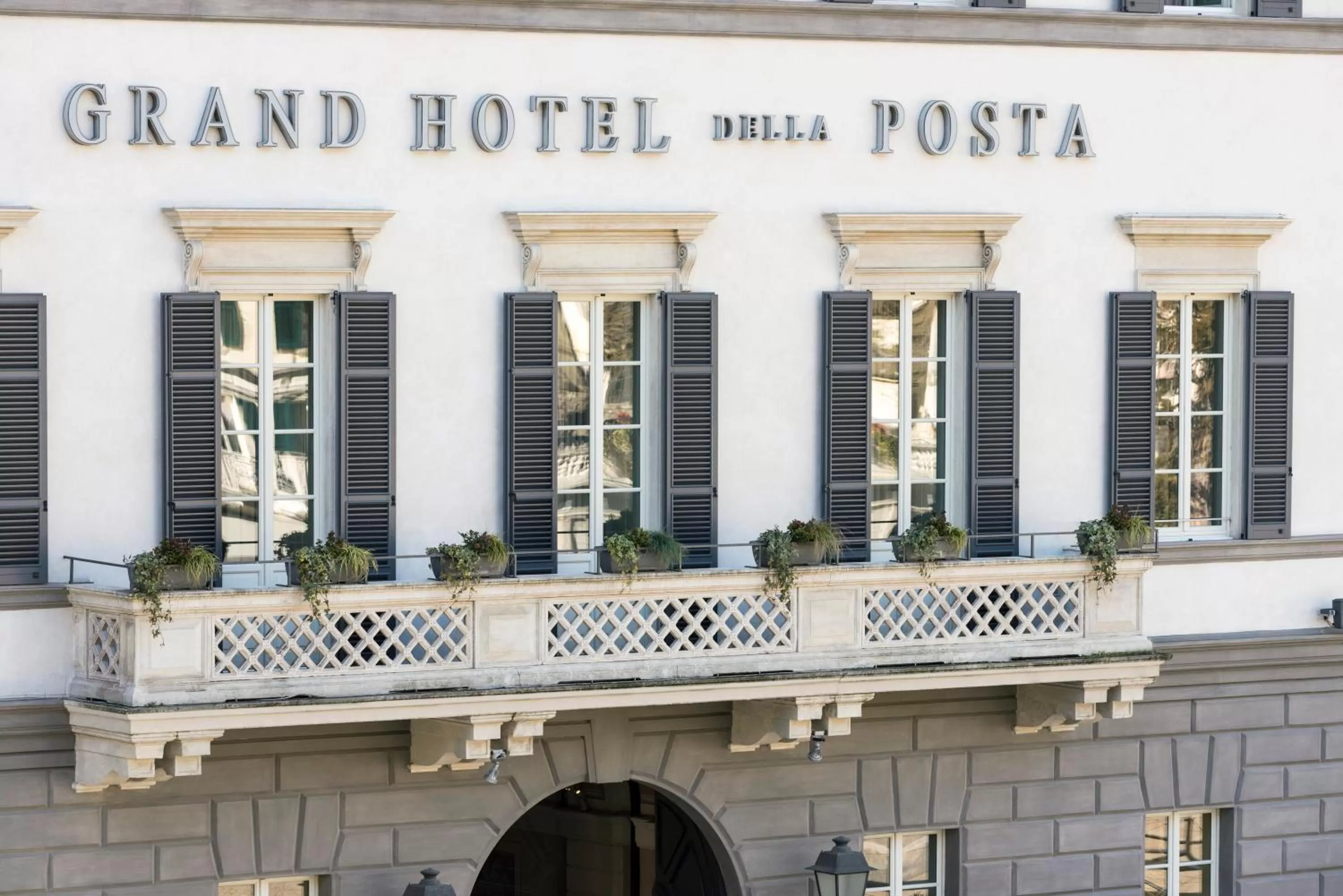 Property building in Grand Hotel della Posta, WorldHotels Distinctive