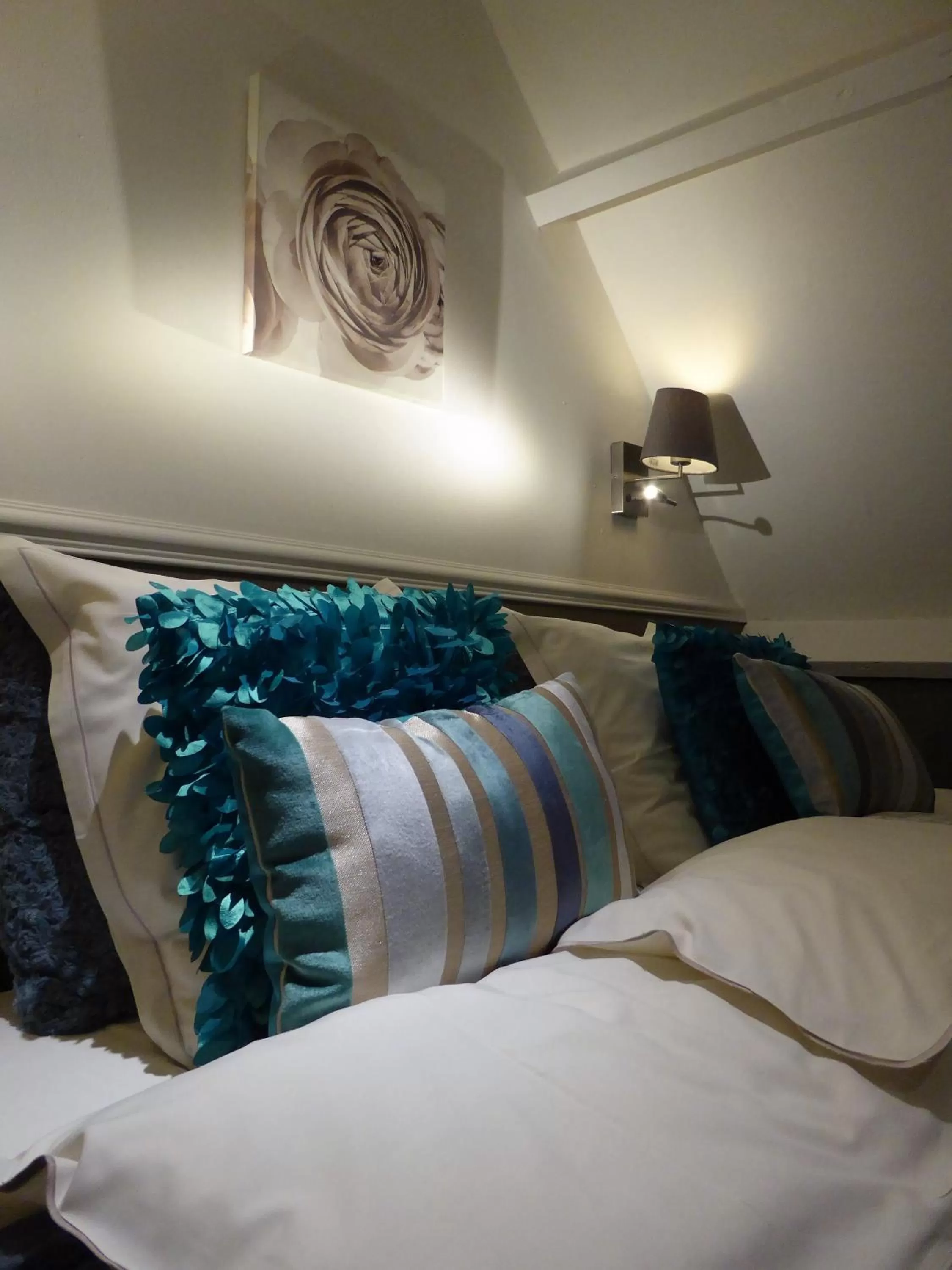 Decorative detail, Bed in Boutique hotel Het Bloemenhof