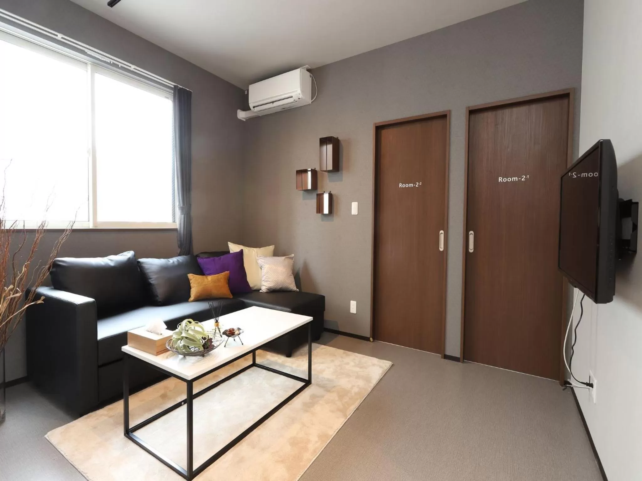 Living room in UCHI Living Stay Sapporo Kikusui