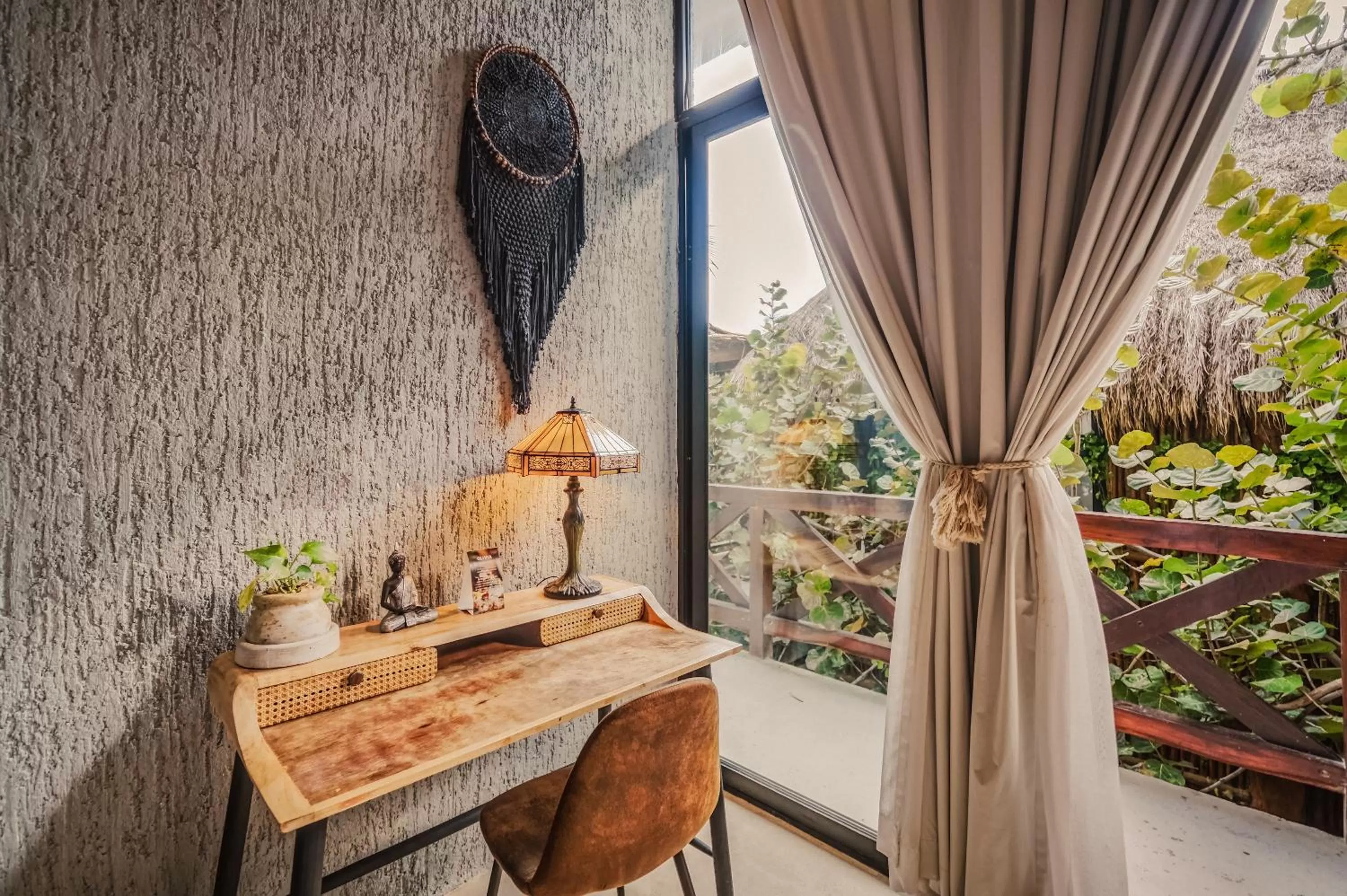 Garden view in Hotelito Azul