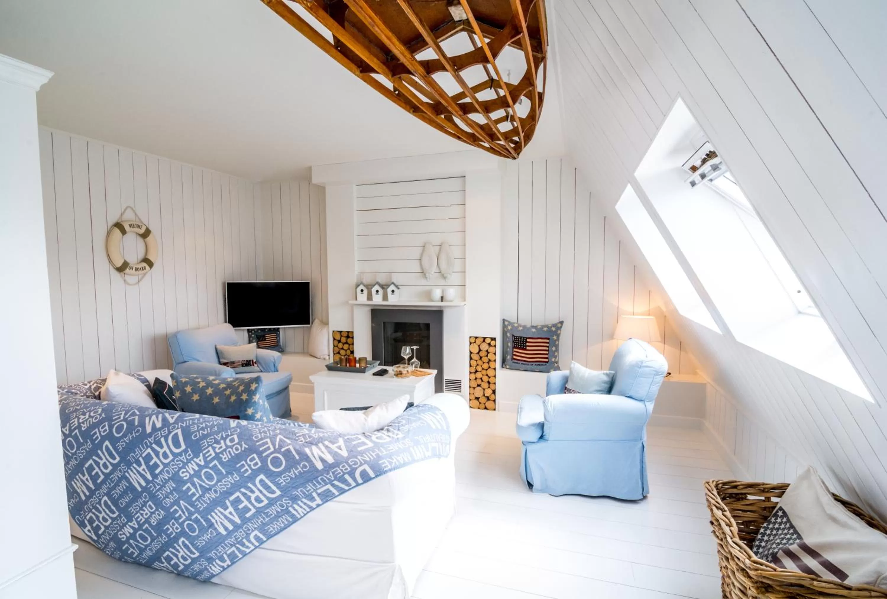 Seating area in Bliss Boutique Hotel