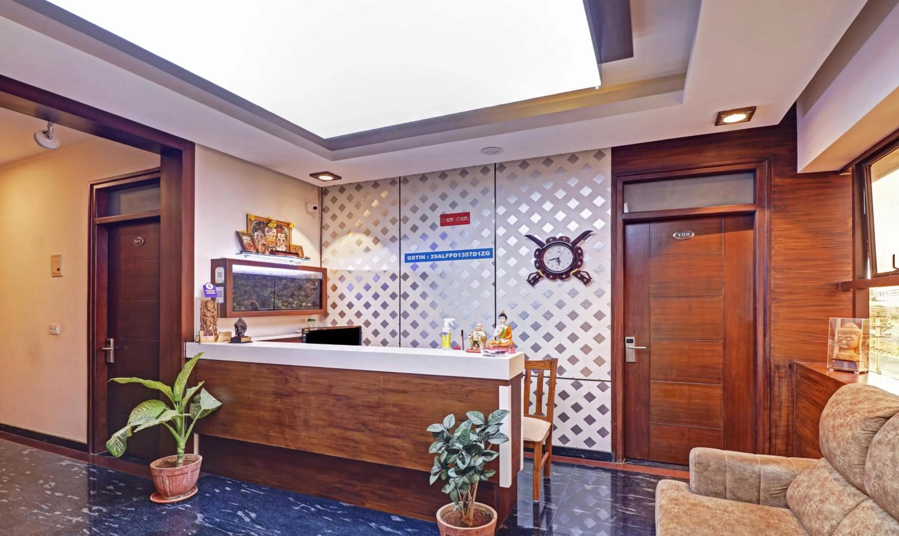 Living room in Treebo RJ Residency