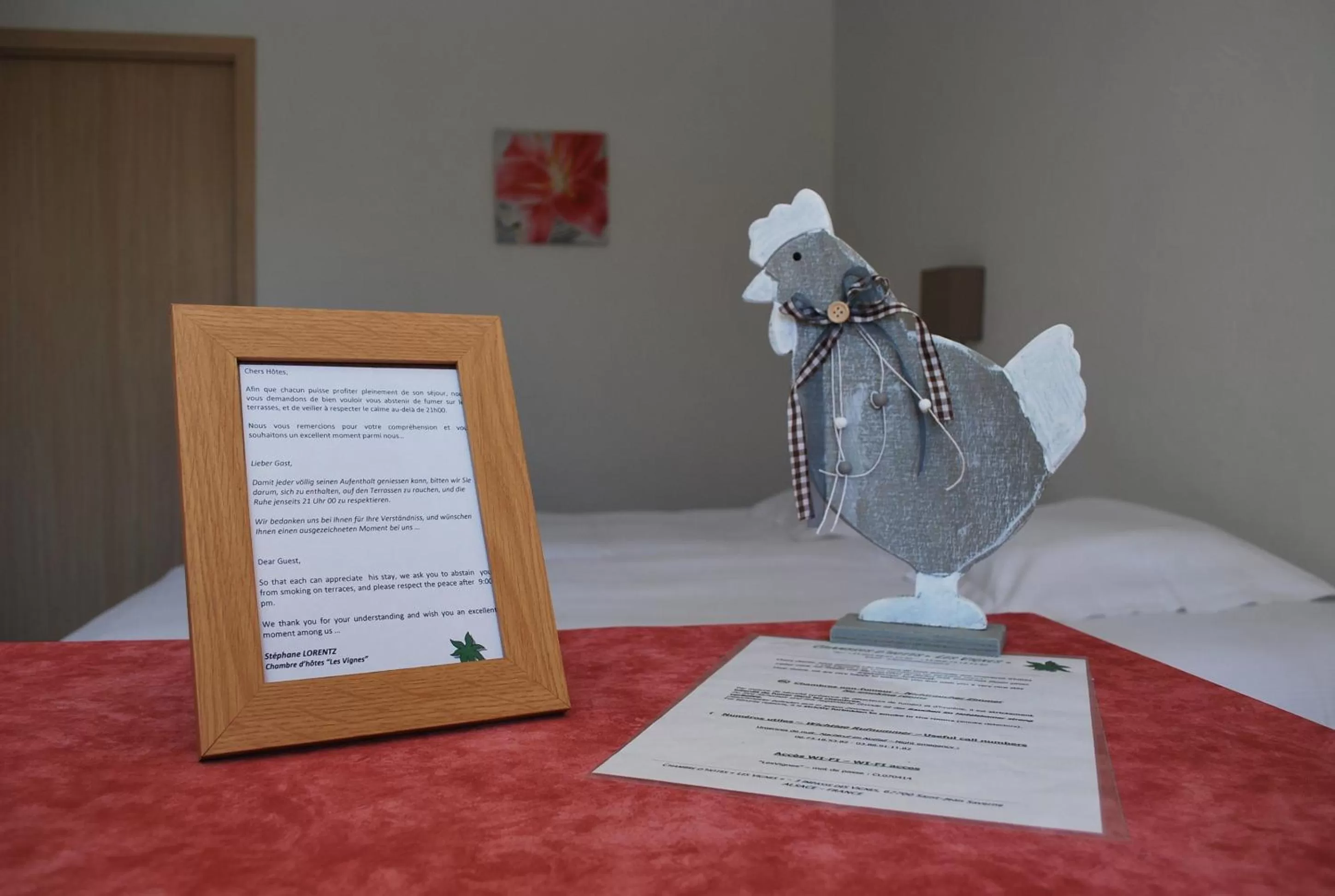 Decorative detail in Chambres d'hôtes Les vignes