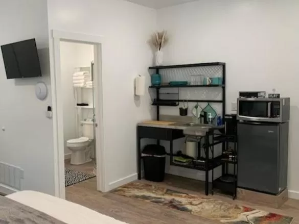 Kitchen or kitchenette in Winzig Lodge