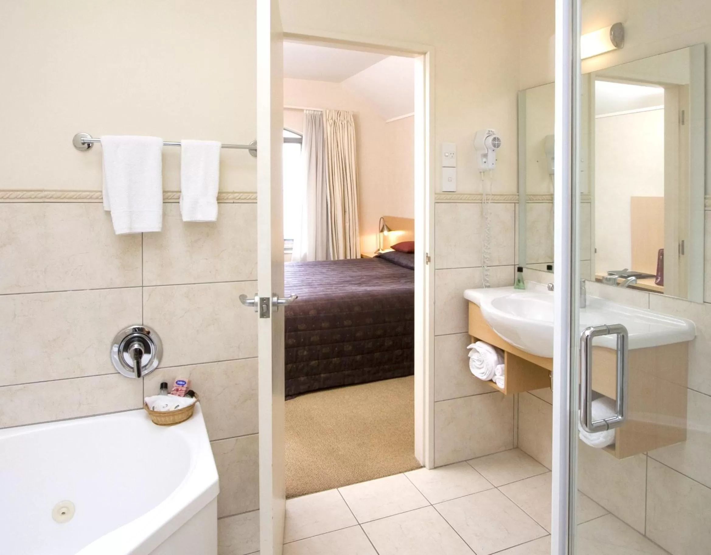 Bathroom in Voyager Apartments Taupo