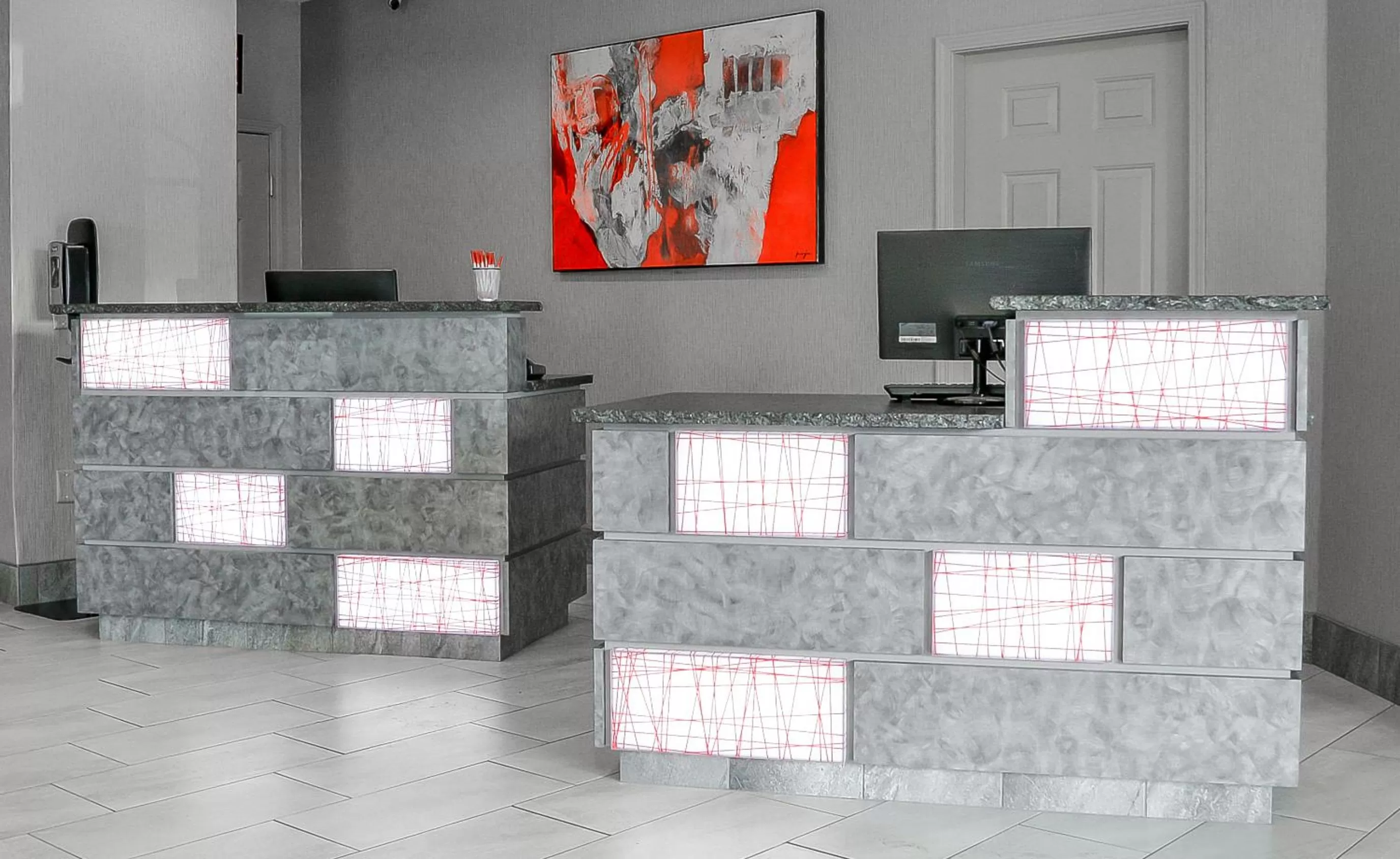 Lobby or reception in Ramada by Wyndham Sellersburg/Louisville North