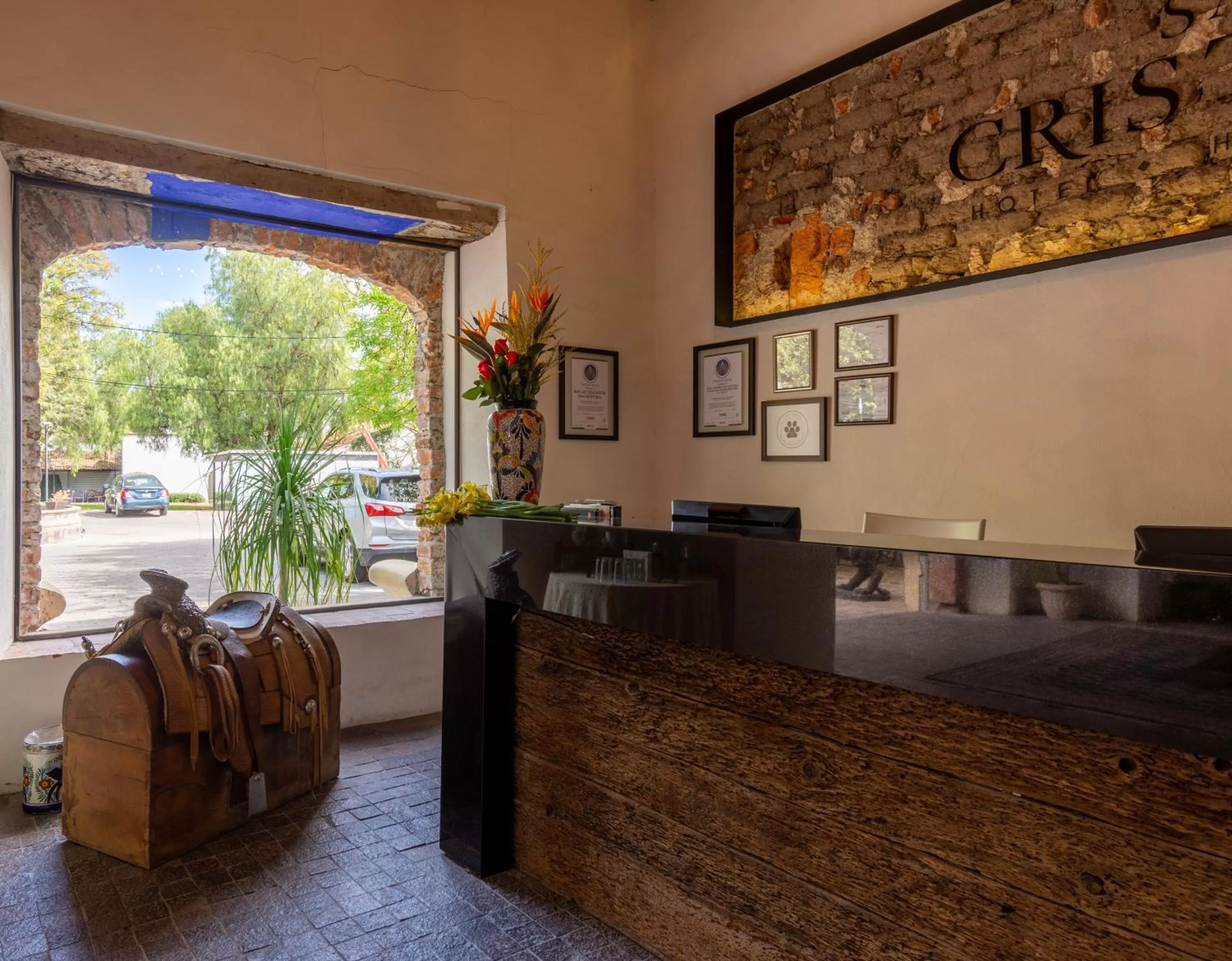 Lobby or reception in Hotel Hacienda San Cristóbal