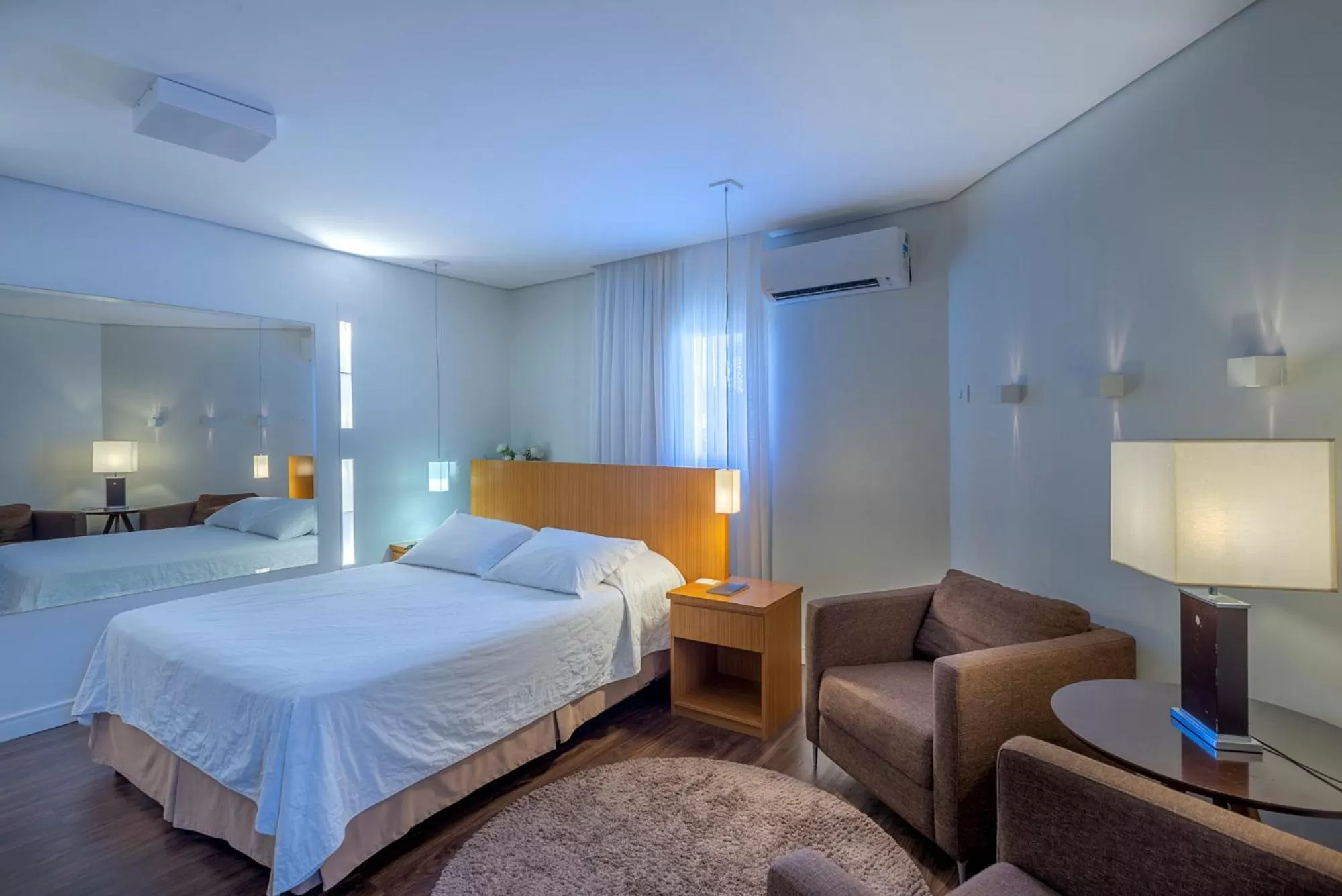 Bed in Hotel Glória Blumenau