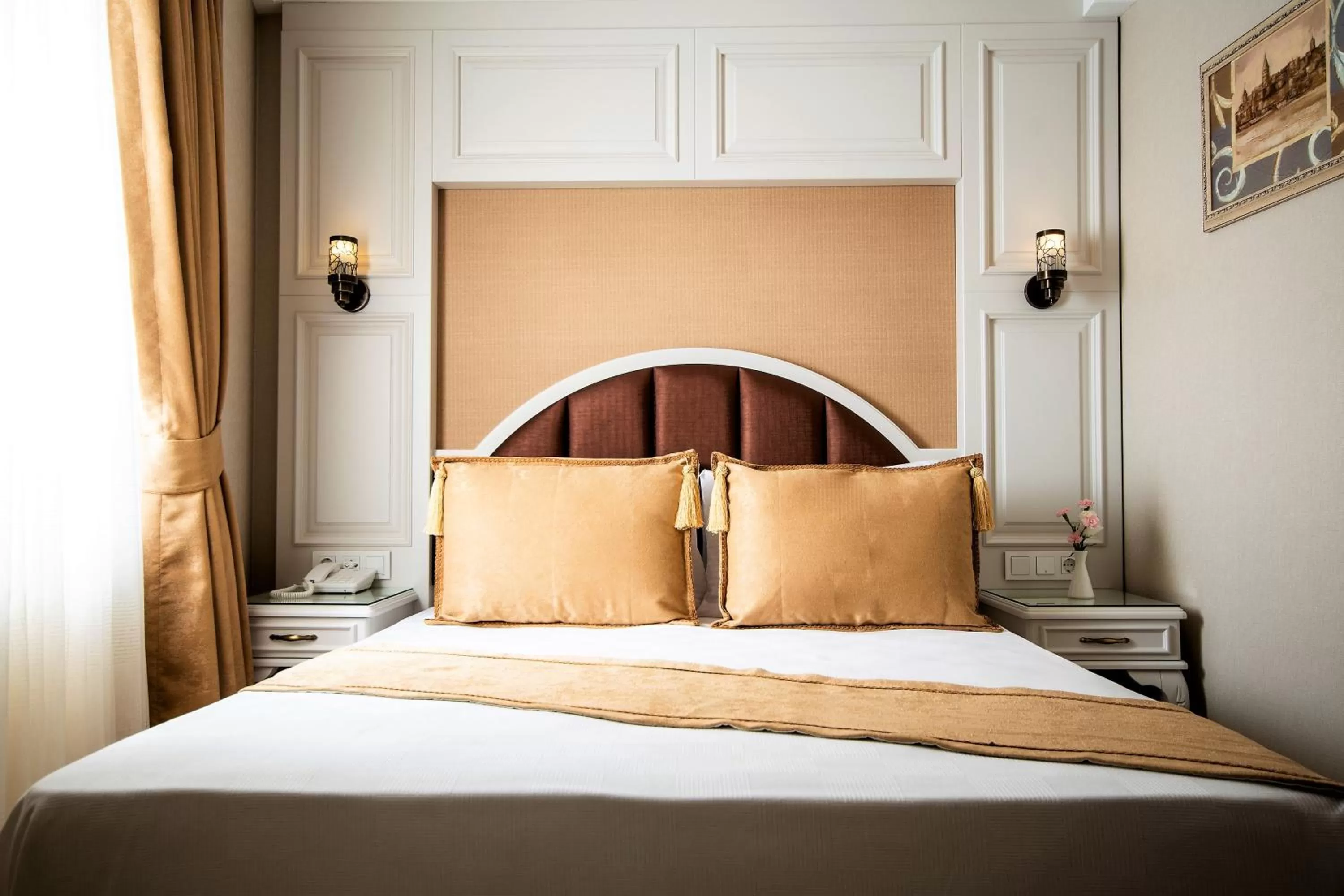 Decorative detail, Bed in Boss Hotel Sultanahmet