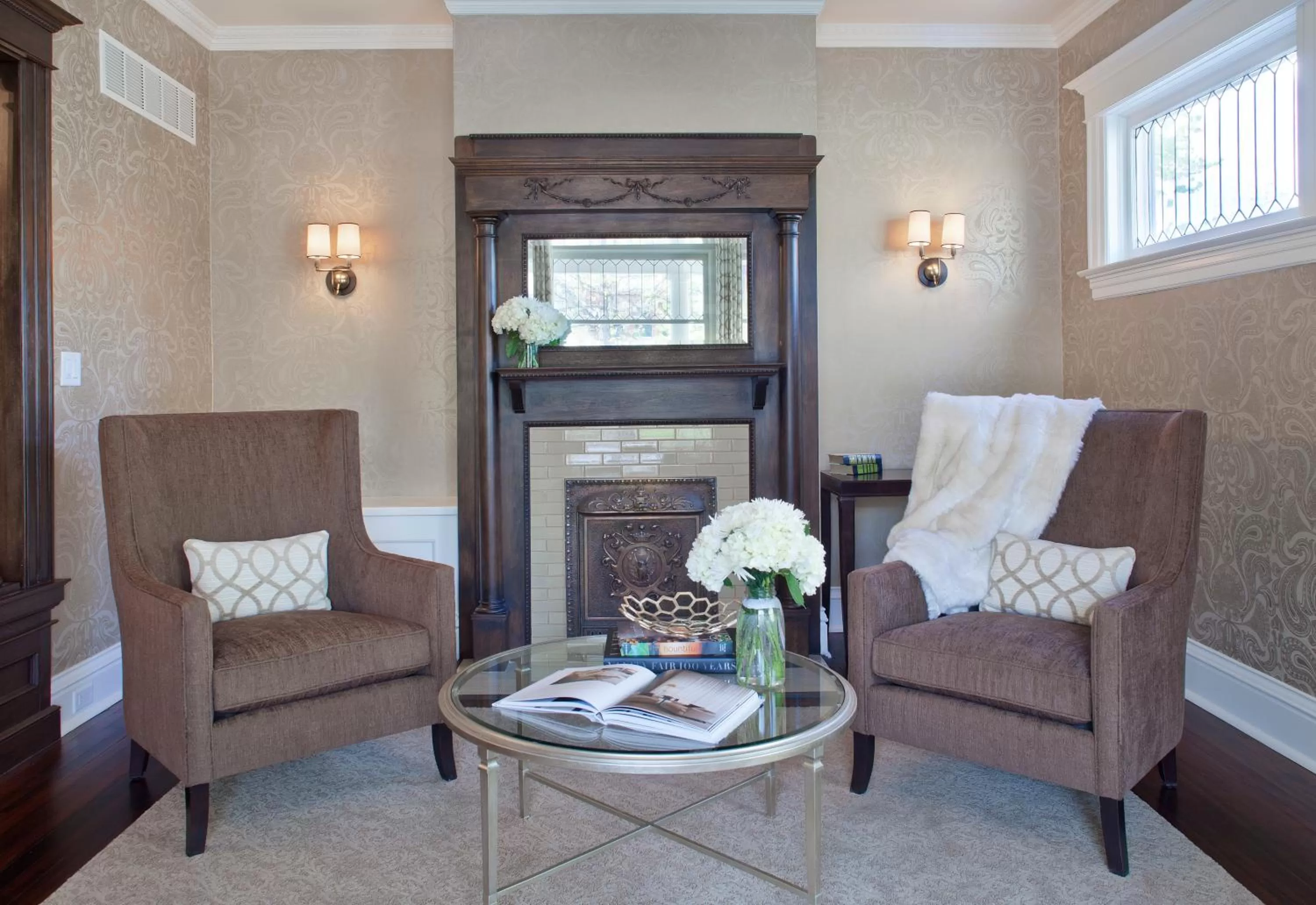 Seating area in Edwards House