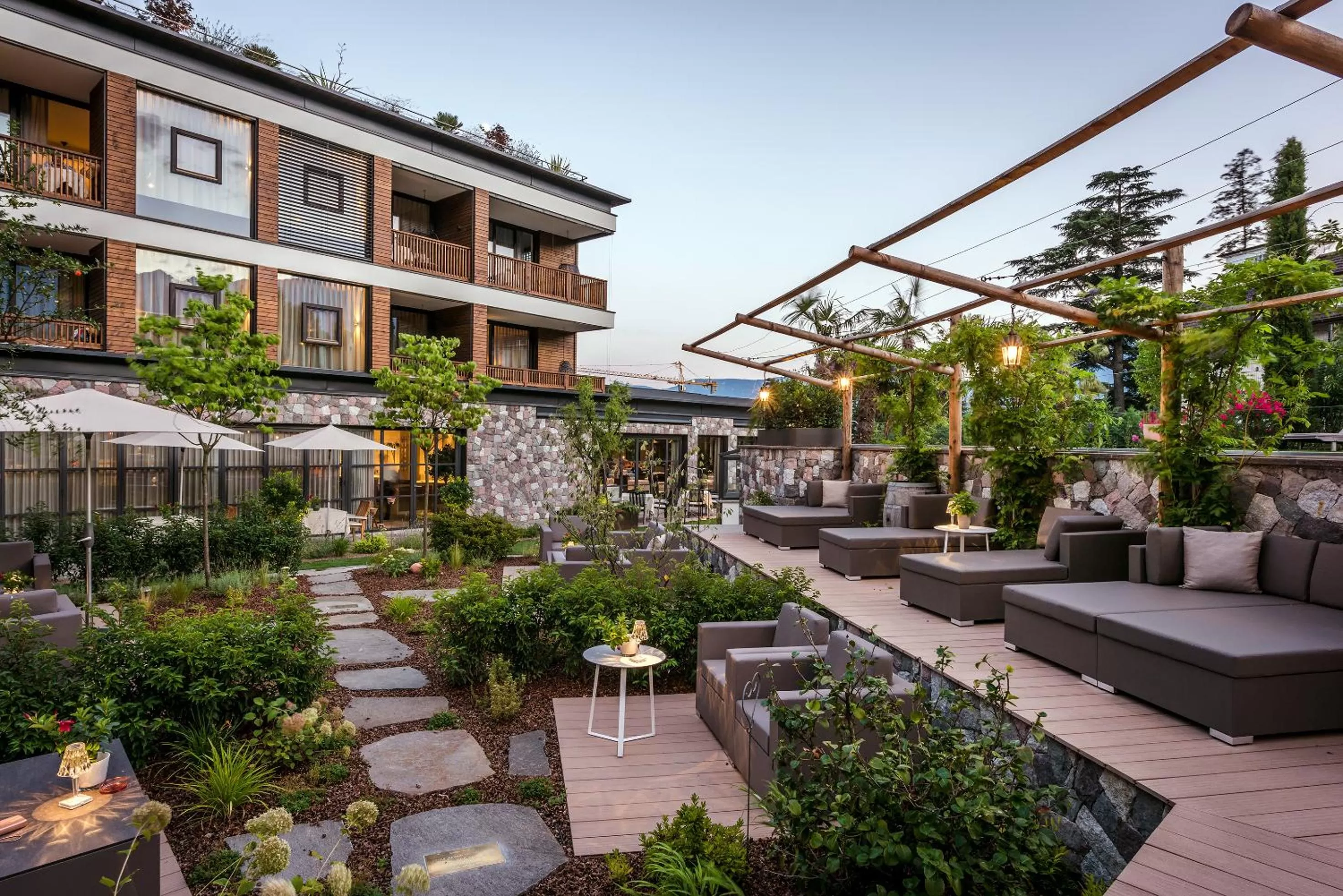 Patio in Hotel Ansitz Plantiz