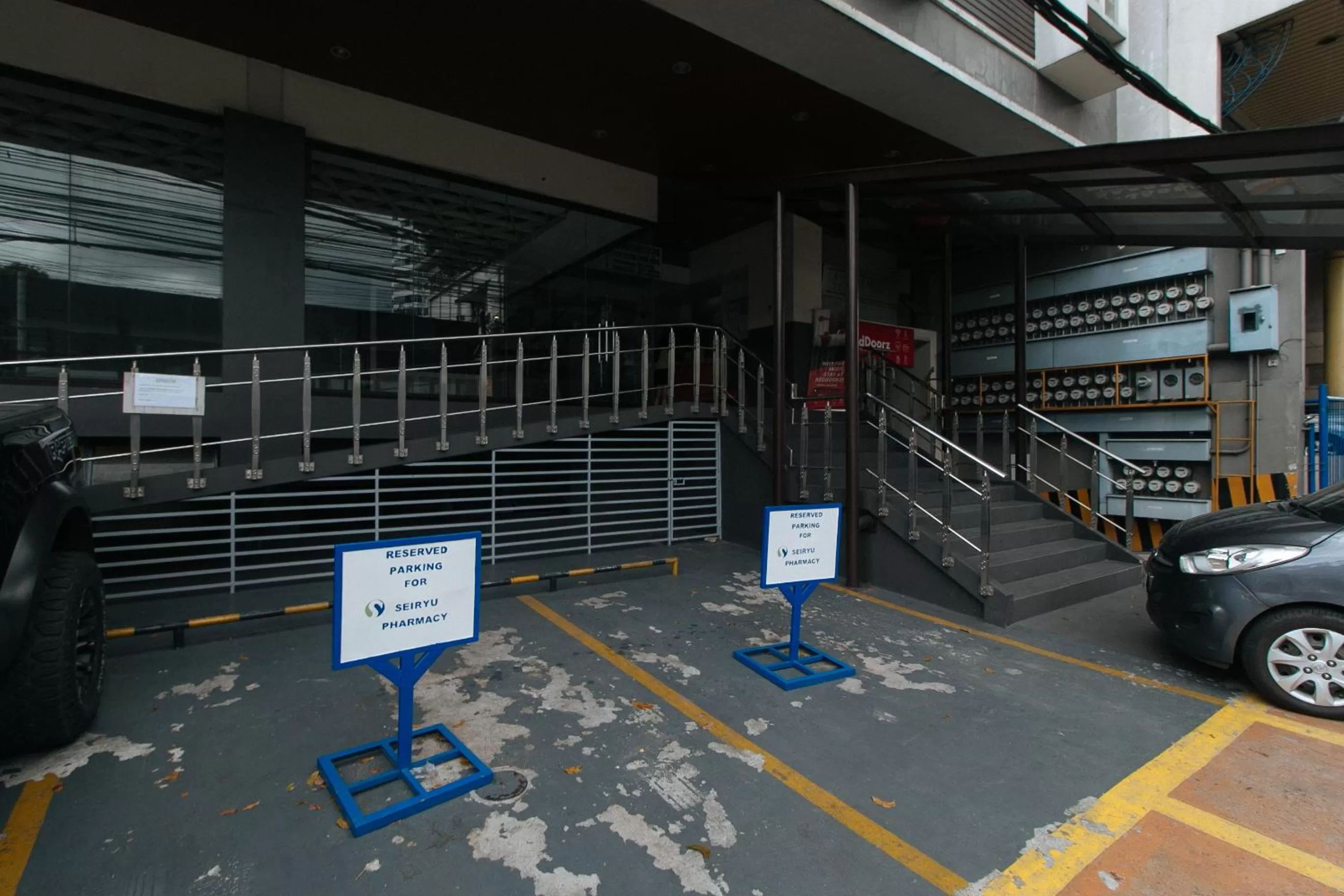 Facade/entrance in RedDoorz Plus at Kamuning Quezon City