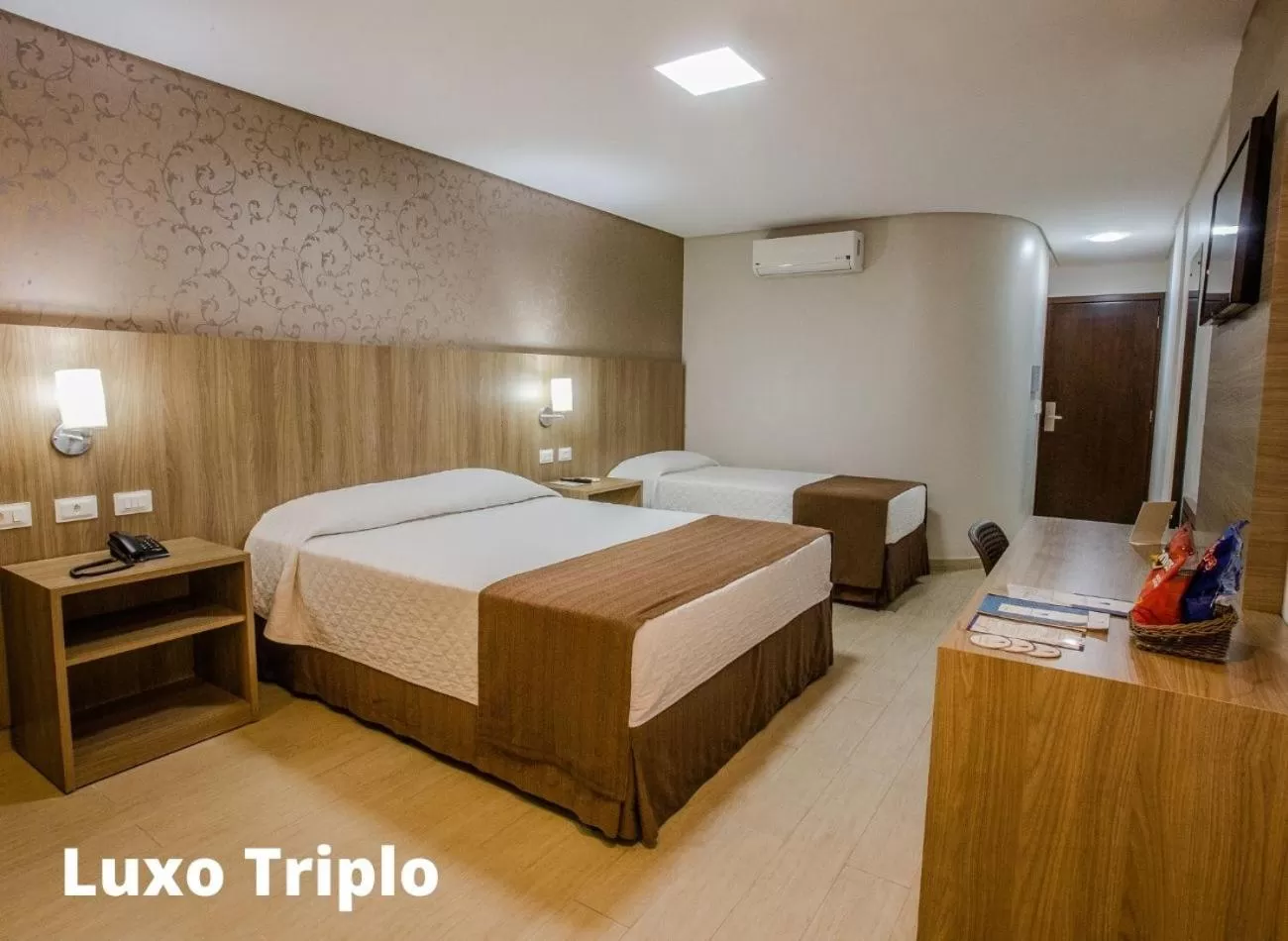 Bed in Foz Presidente Comfort Hotel