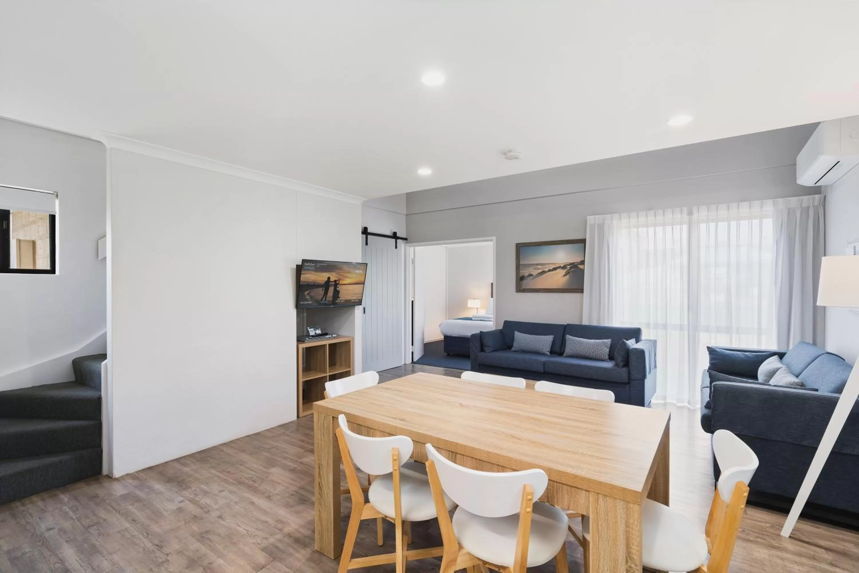 Seating area in Amalfi Resort Busselton's Best Kept Secret