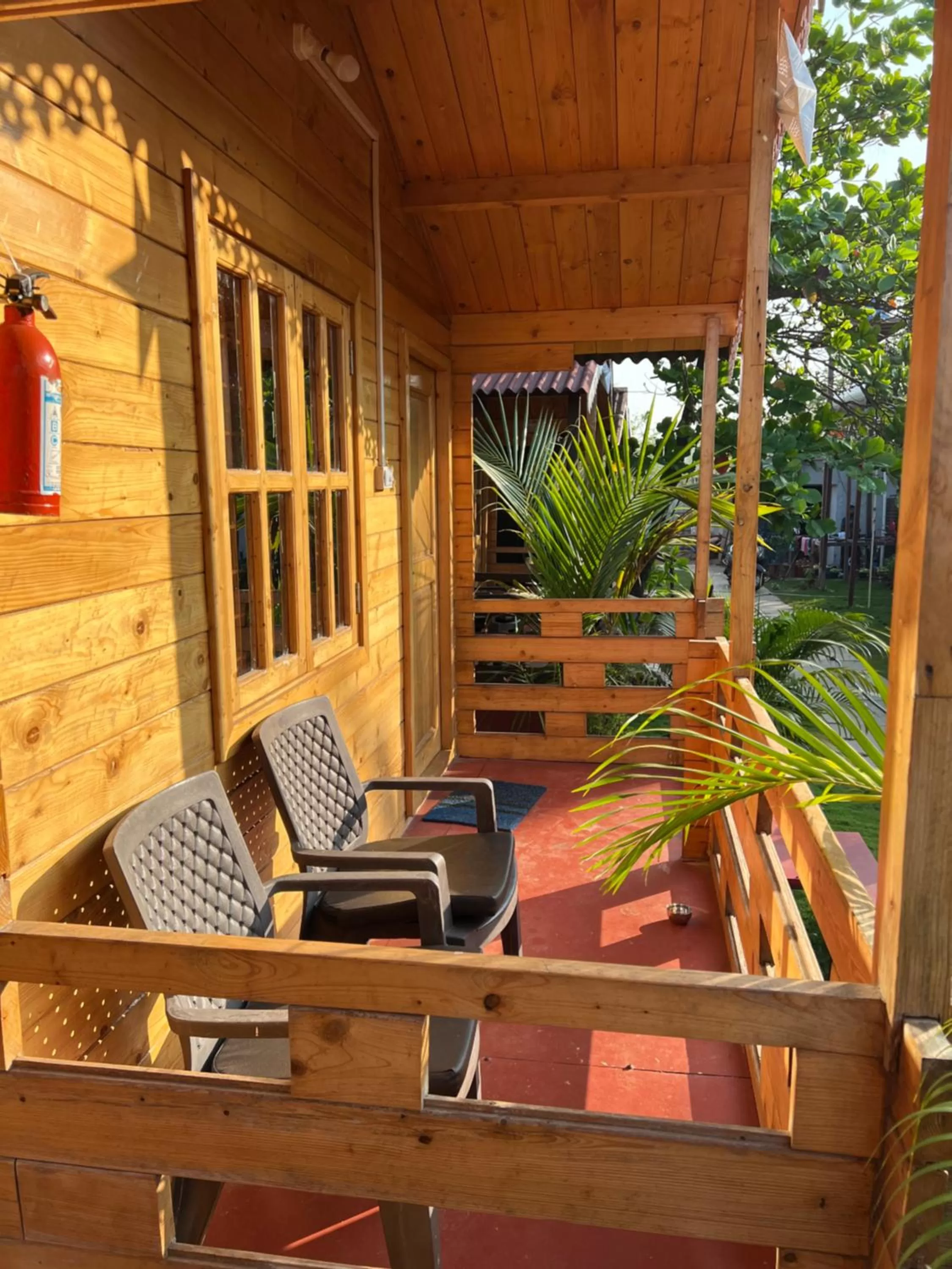 Balcony/Terrace in Happy Shack Beach And Wooden Huts