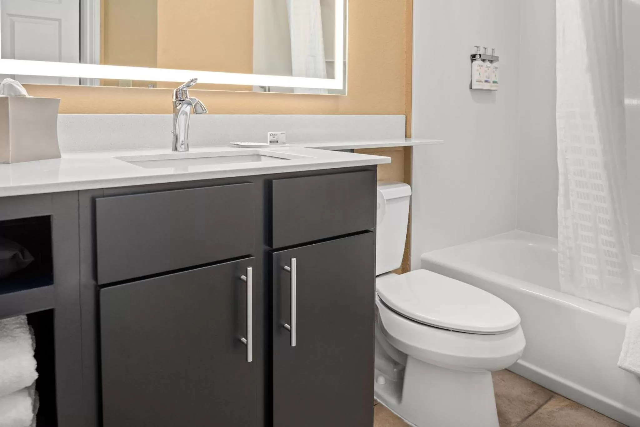 Bathroom in Candlewood Suites Turlock by IHG