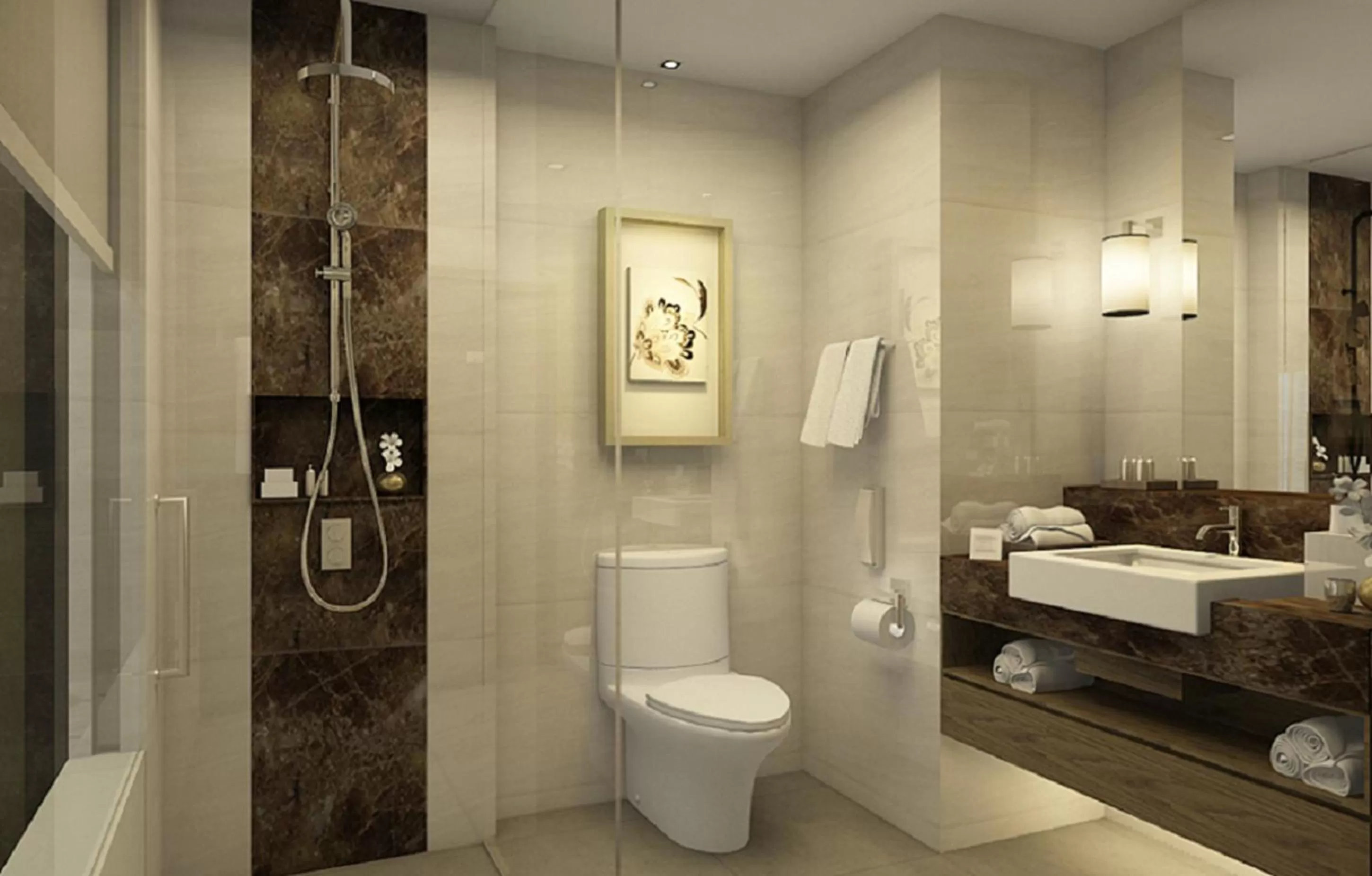 Shower in Melia Hanoi