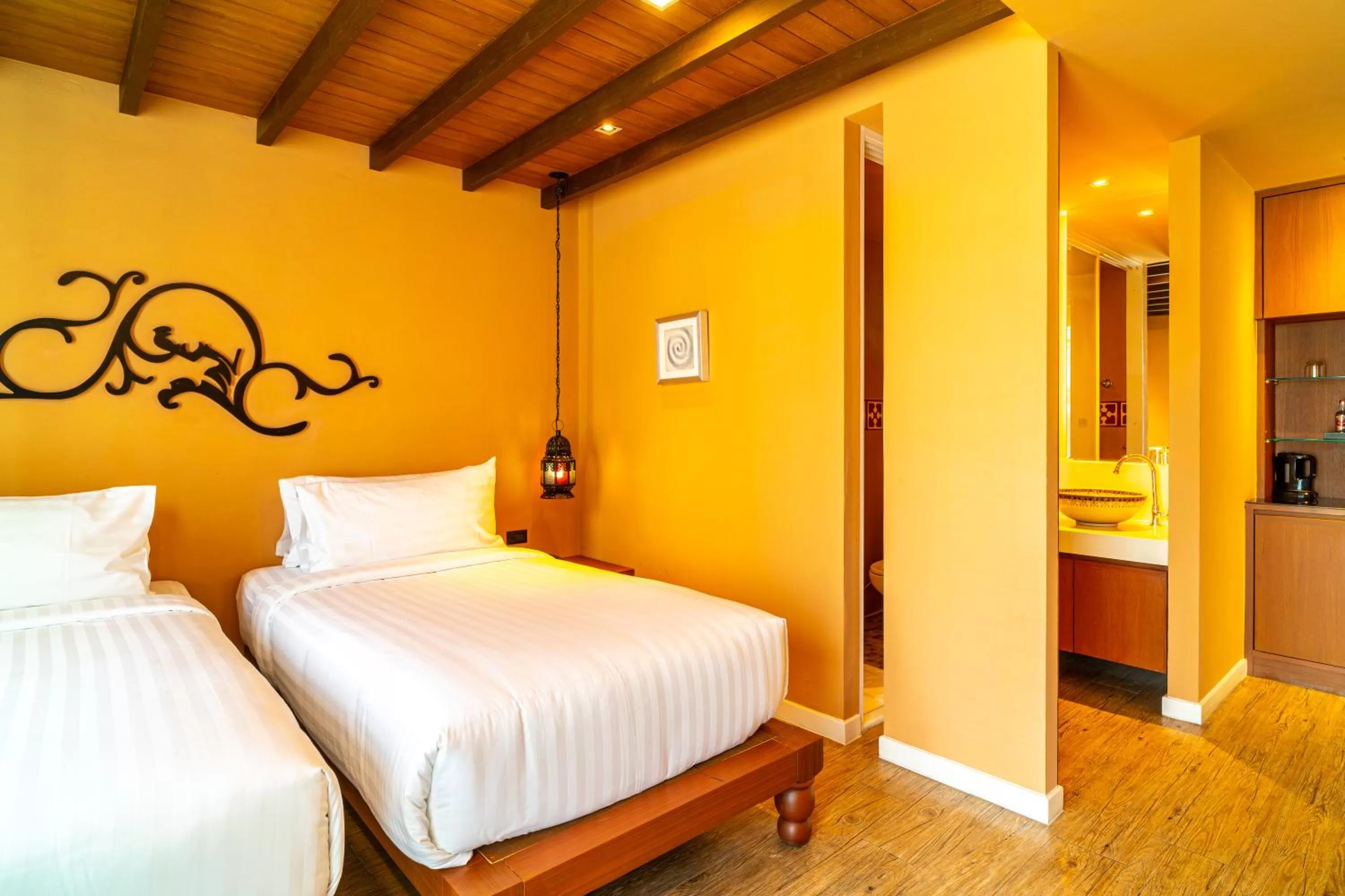 Photo of the whole room, Bed in Amber Boutique Silom