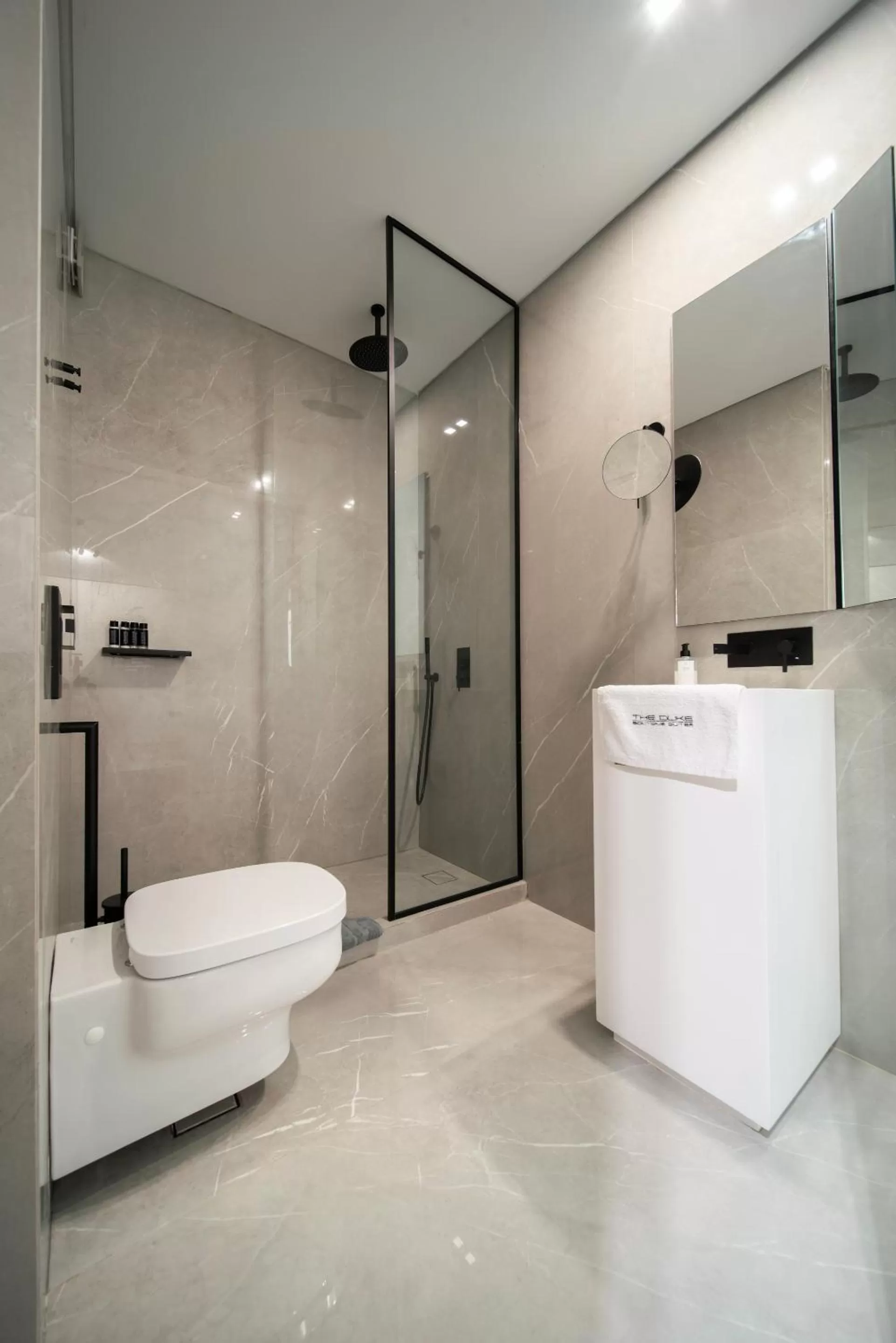 Shower in The Duke Boutique Suites